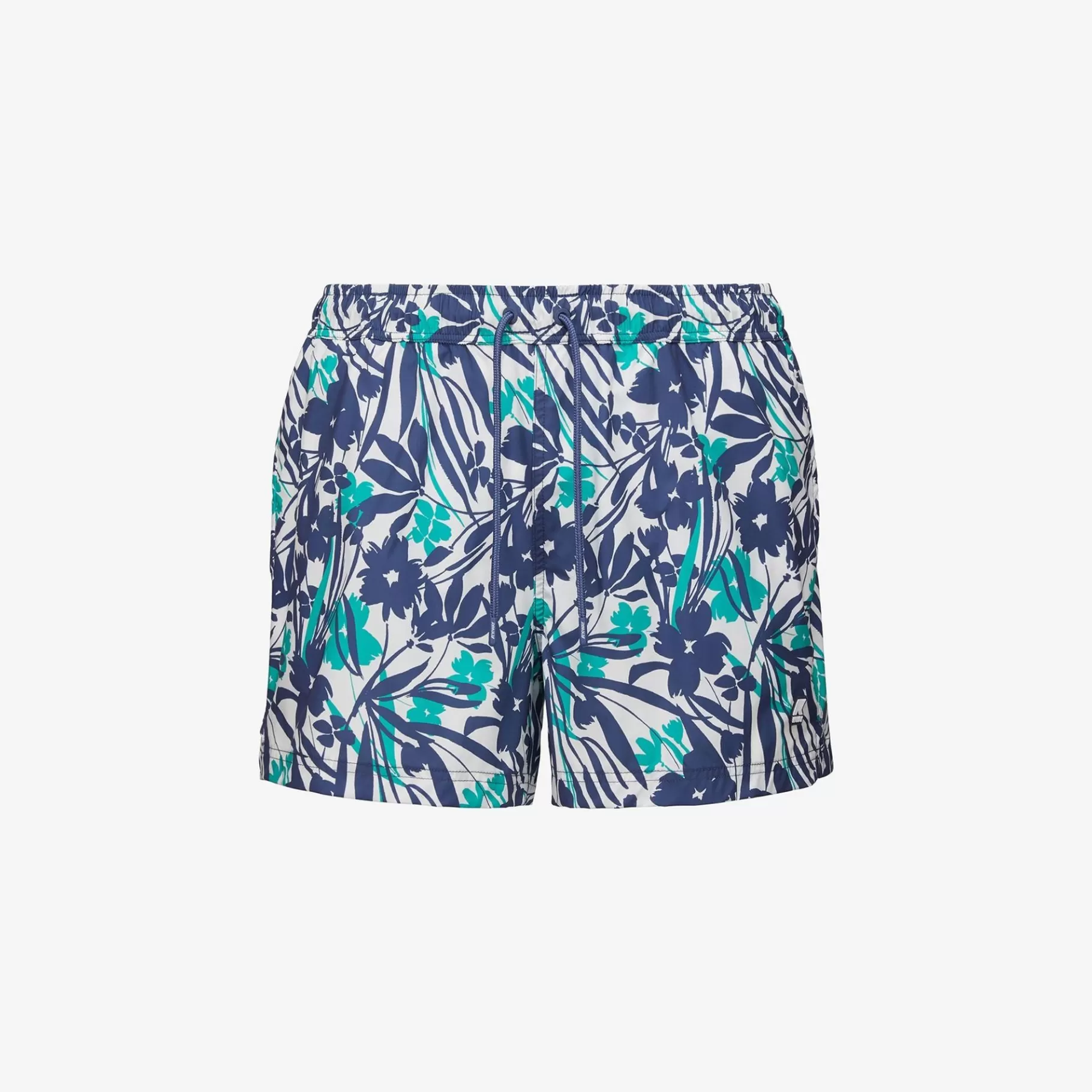 Swimwear*K-WAY Airy Graphic - Bathing Suits - Swimming Trunk - Man - Flowers White Indigo