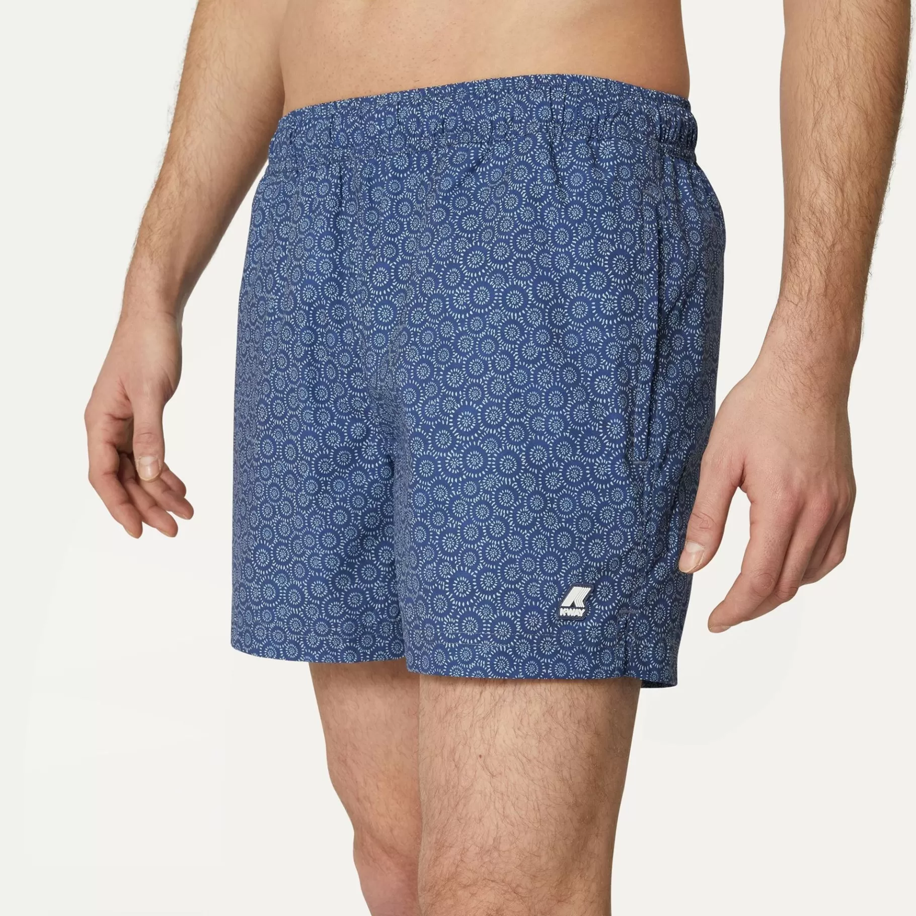 Swimwear*K-WAY Airy Graphic - Bathing Suits - Swimming Trunk - Man - Indigo Circles S