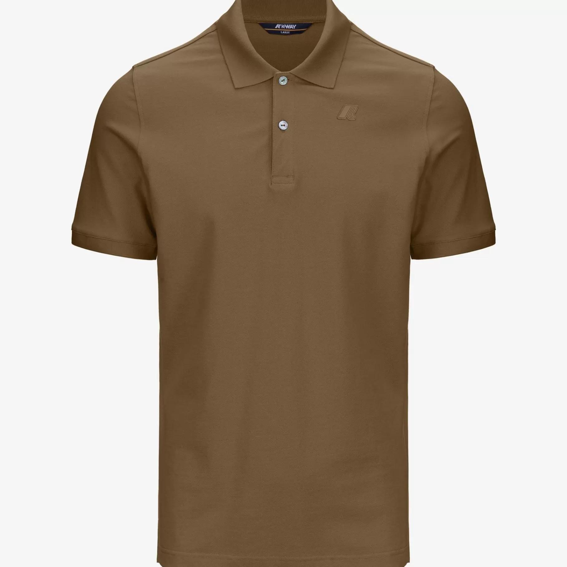 Polo Shirts*K-WAY Amedee Pique - Polo Shirts - Polo - Man - Brown Corda