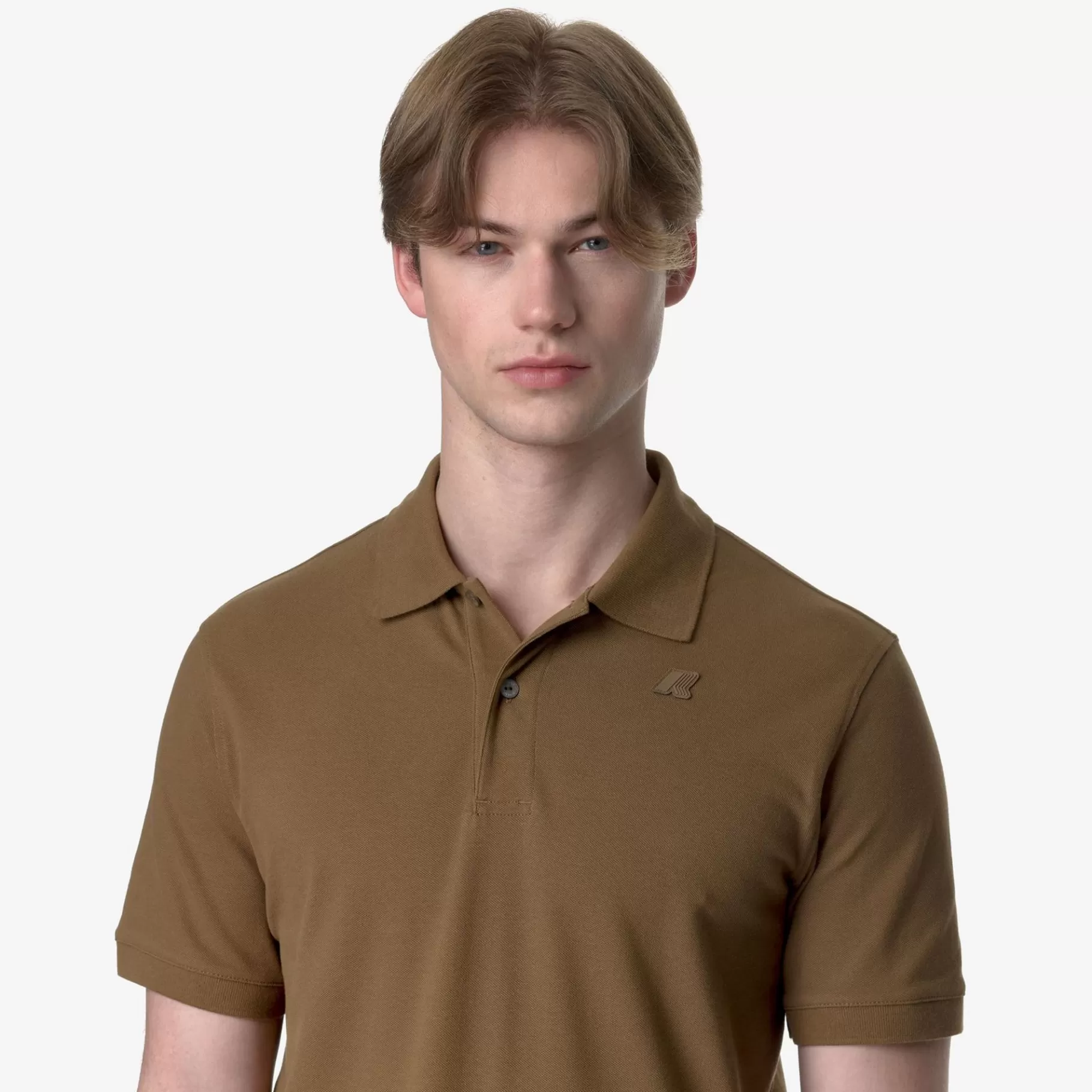 Polo Shirts*K-WAY Amedee Pique - Polo Shirts - Polo - Man - Brown Corda