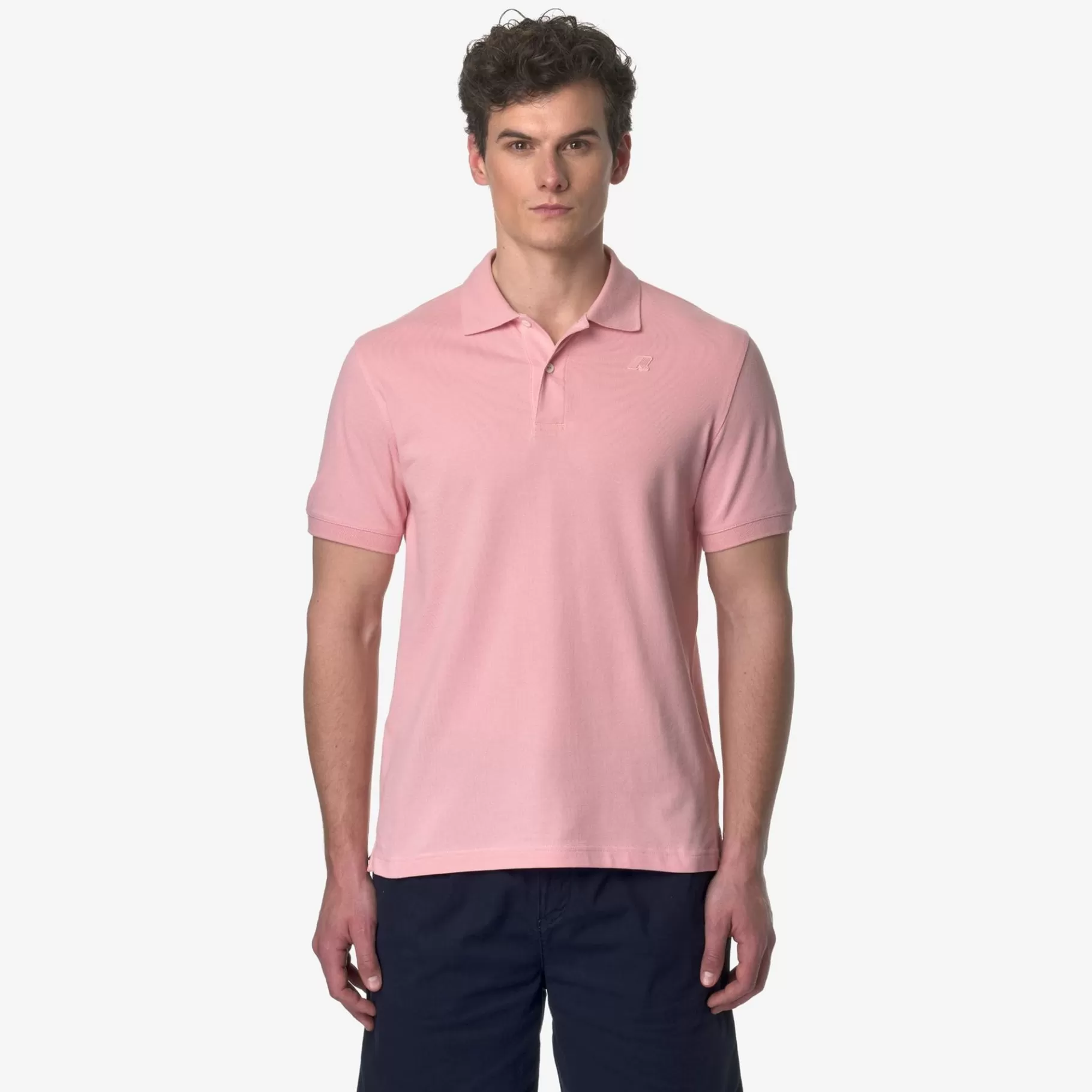 Polo Shirts*K-WAY Amedee Pique - Polo Shirts - Polo - Man - Pink Ash