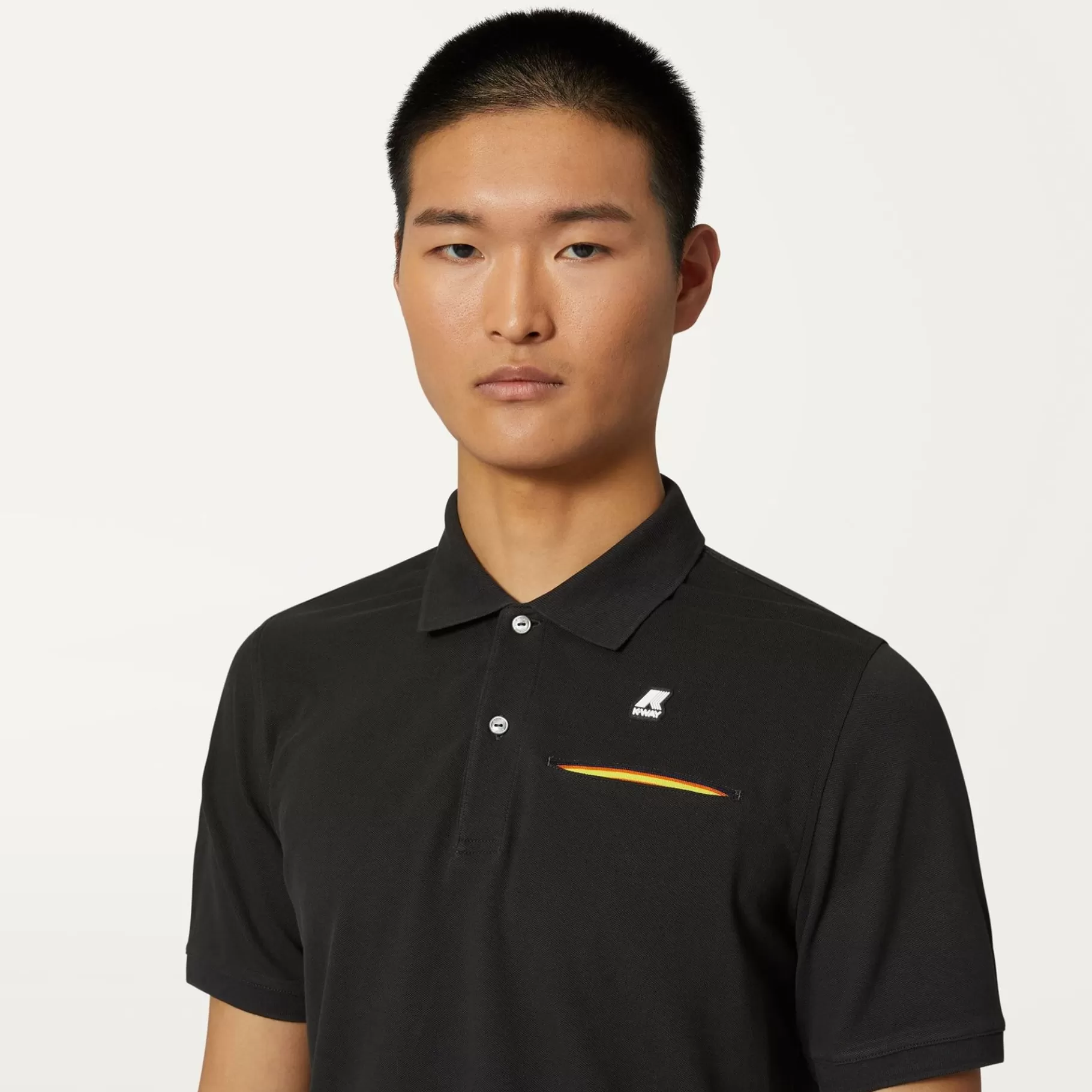 Polo Shirts*K-WAY Briac - Polo Shirts - Polo - Man - Black Pure