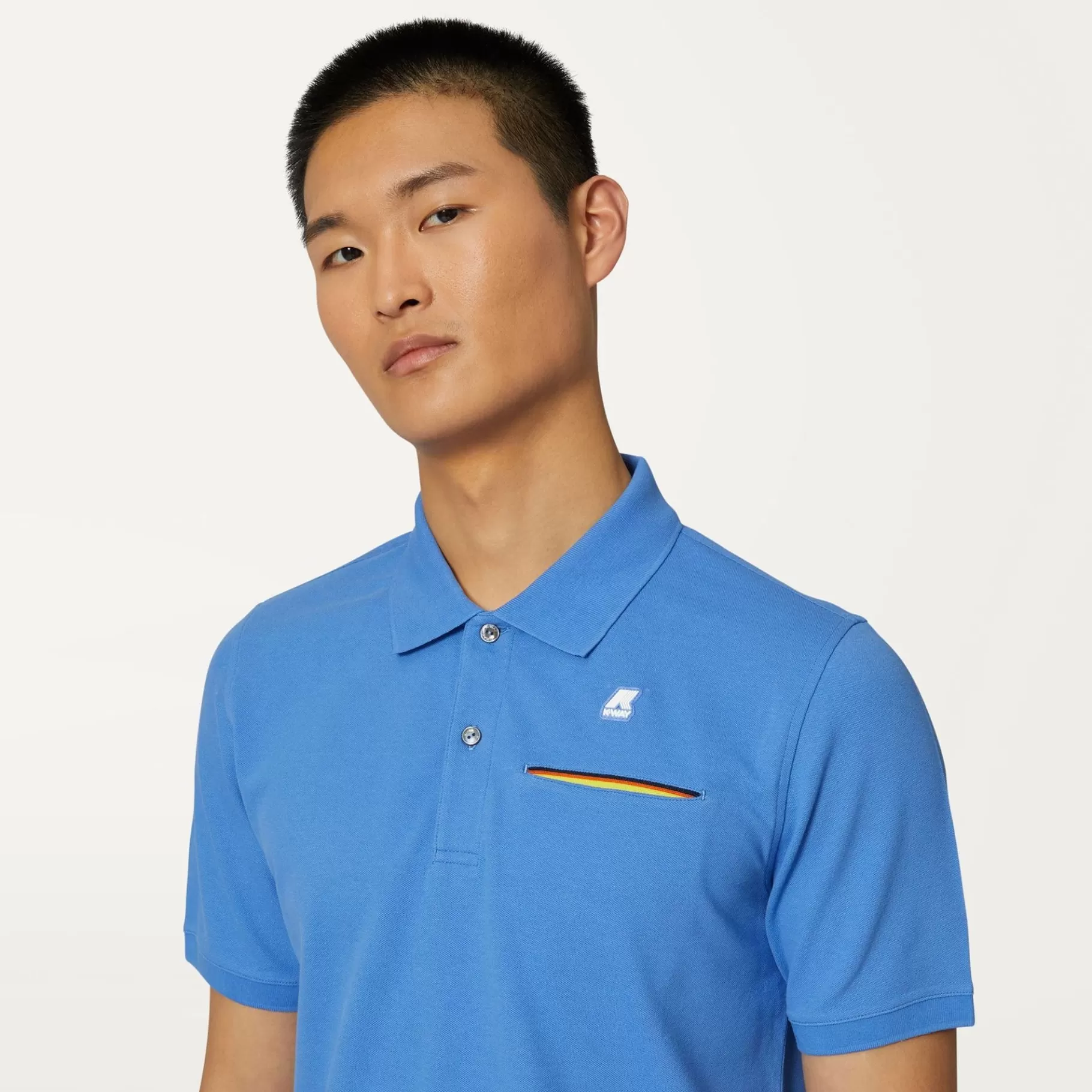 Polo Shirts*K-WAY Briac - Polo Shirts - Polo - Man - Blue Ultramarine