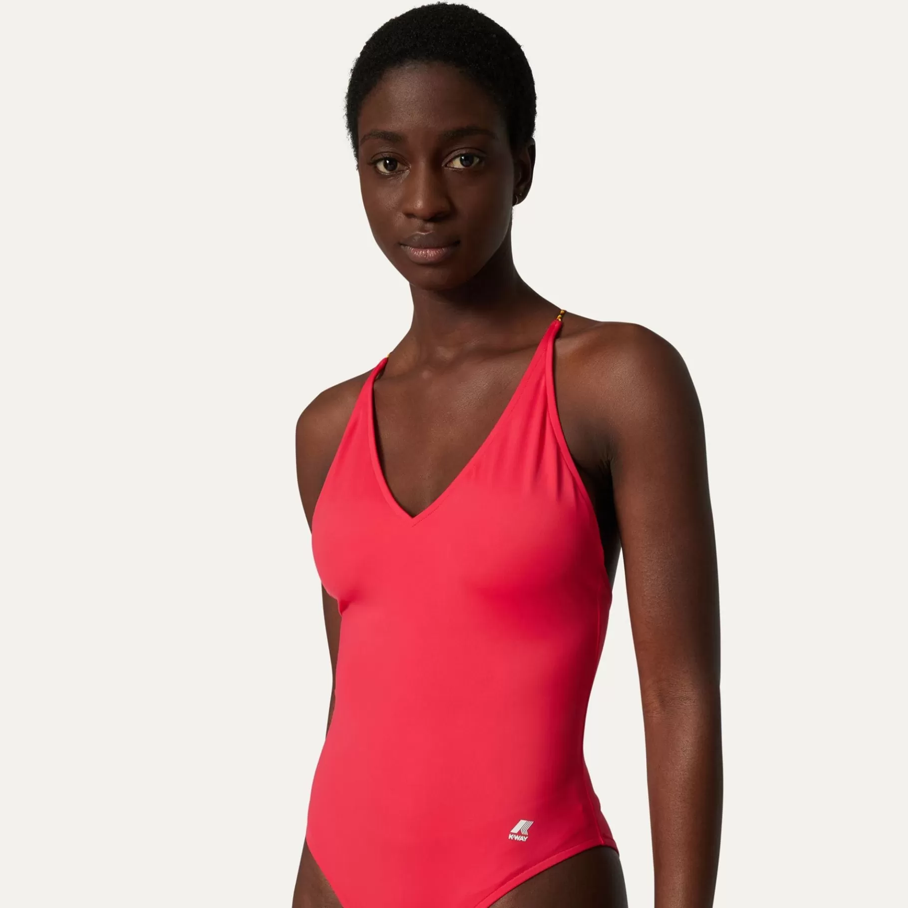 Swimwear*K-WAY Crosel - Bathing Suits - Swimsuit - Woman - Red Berry