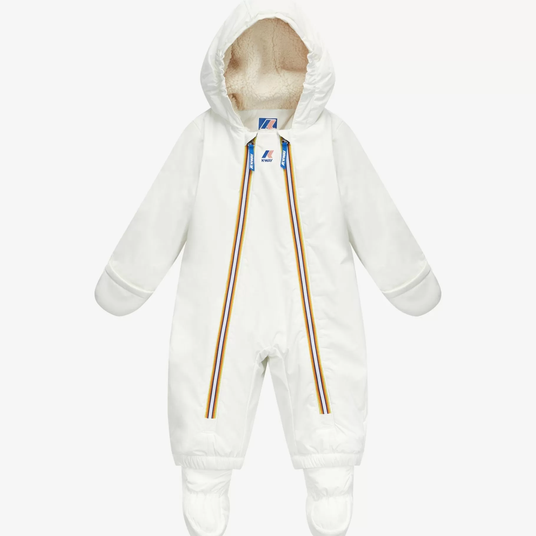 Snowsuits*K-WAY E. Le Vrai 3.0 Snotty Orsetto - Sport Suits - Tracksuit - Kid Unisex - Ecru-White