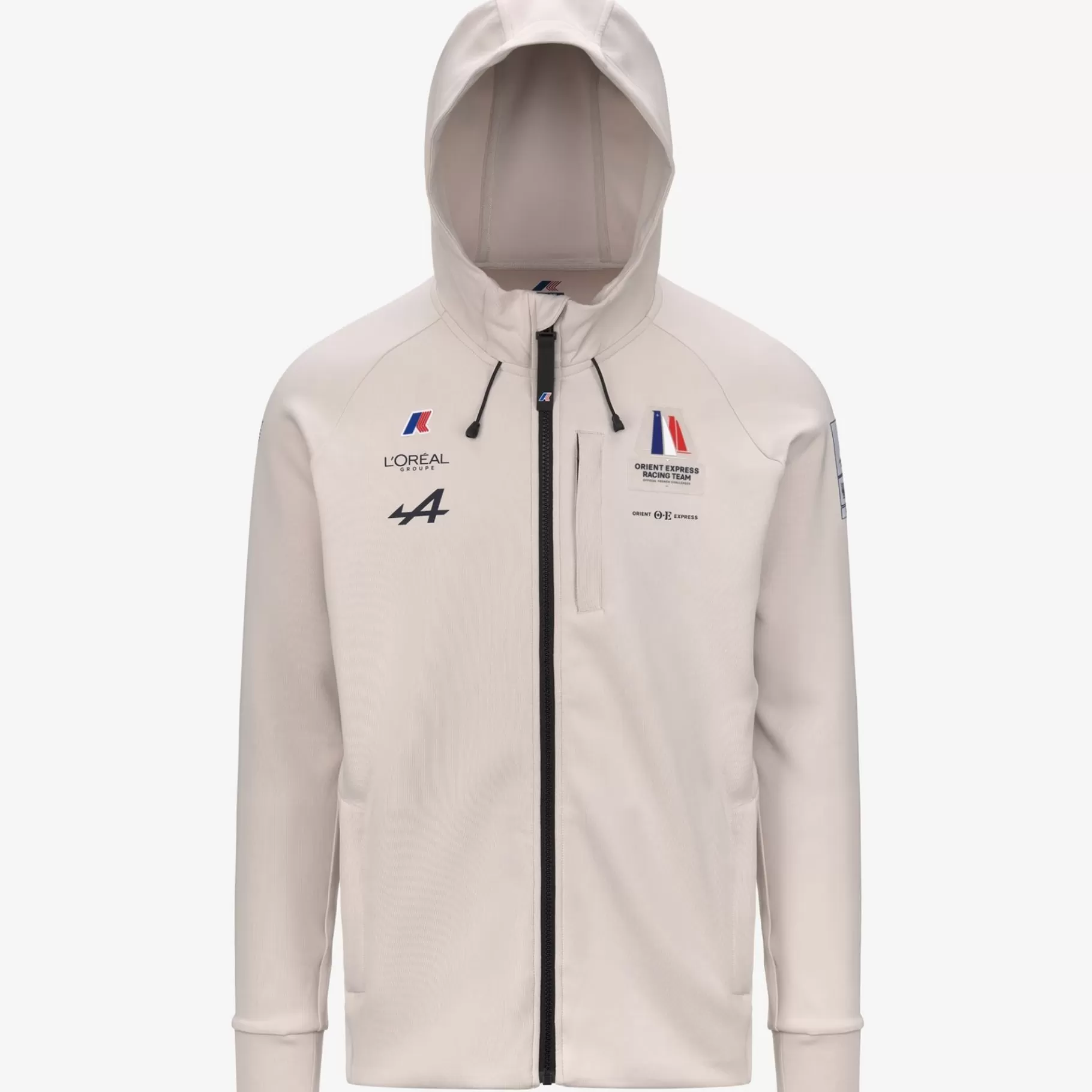 Hoodies And Sweaters*K-WAY Etaples Orient Express Team Ac - Fleece - Jacket - Unisex - Grey Vapor