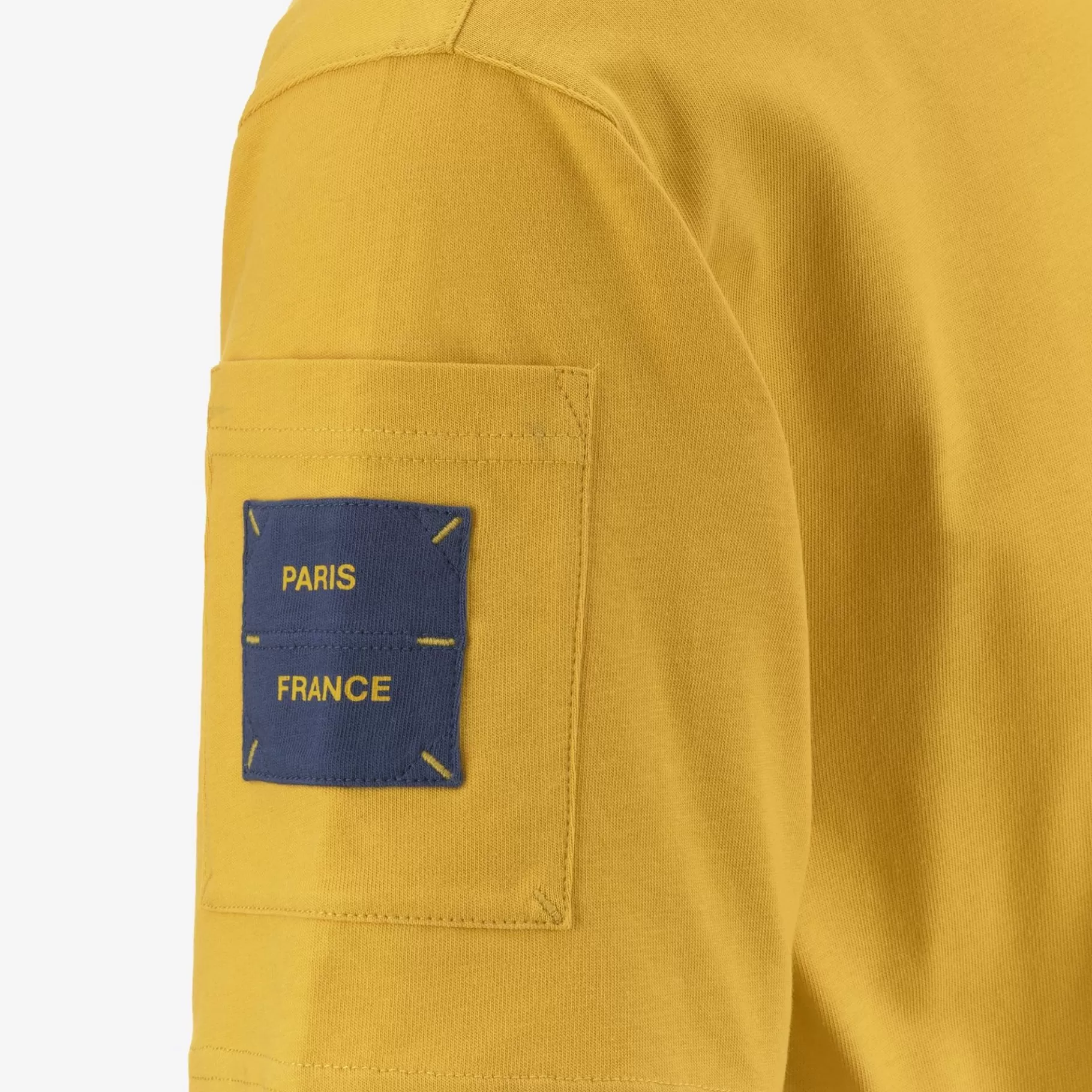 T-Shirt*K-WAY Fantome Sleeve Pocket - T-Shirtstop - T-Shirt - Man - Yellow Mimosa-Blue Fiord