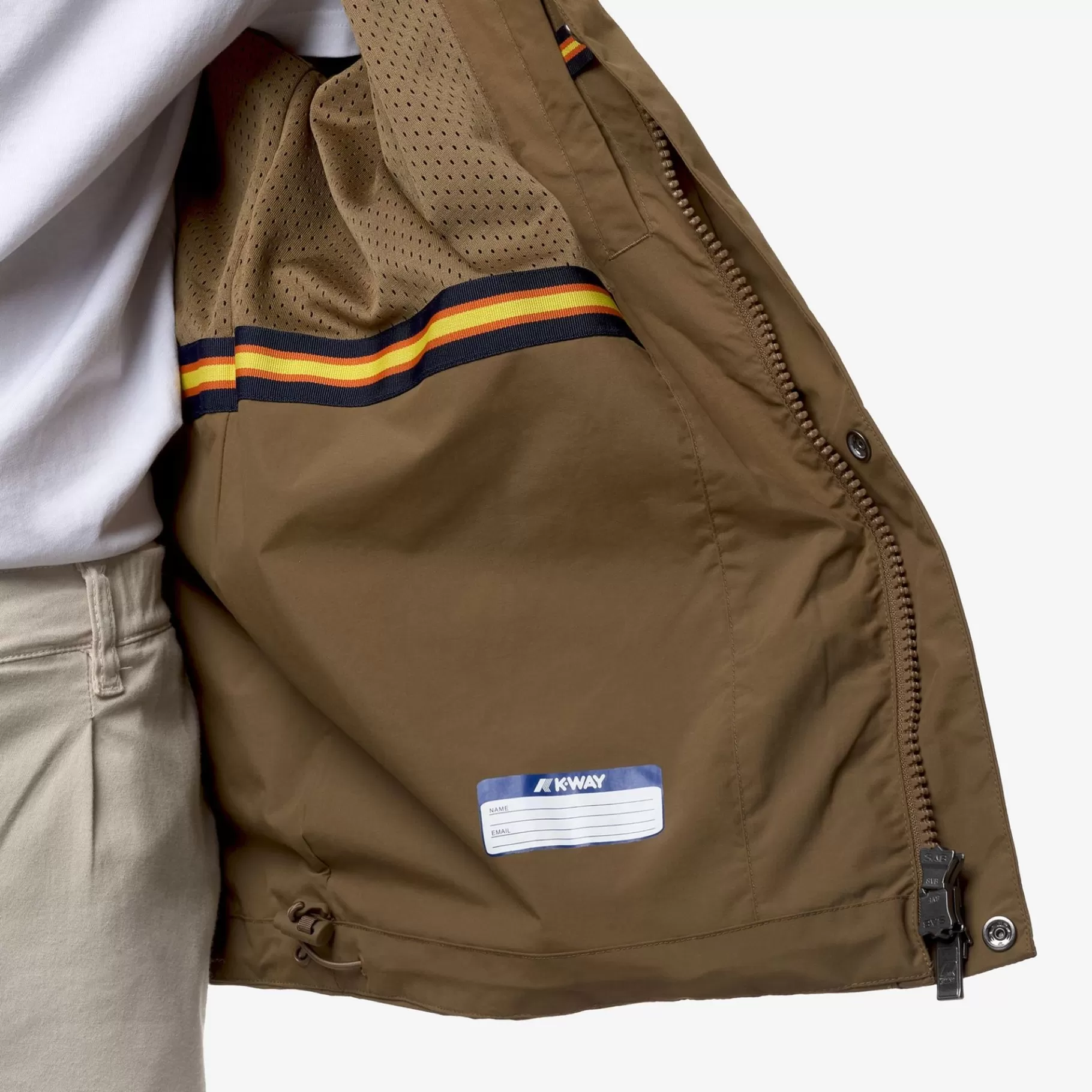Short Jackets*K-WAY Jack Ottoman - Jackets - Short - Man - Brown Corda