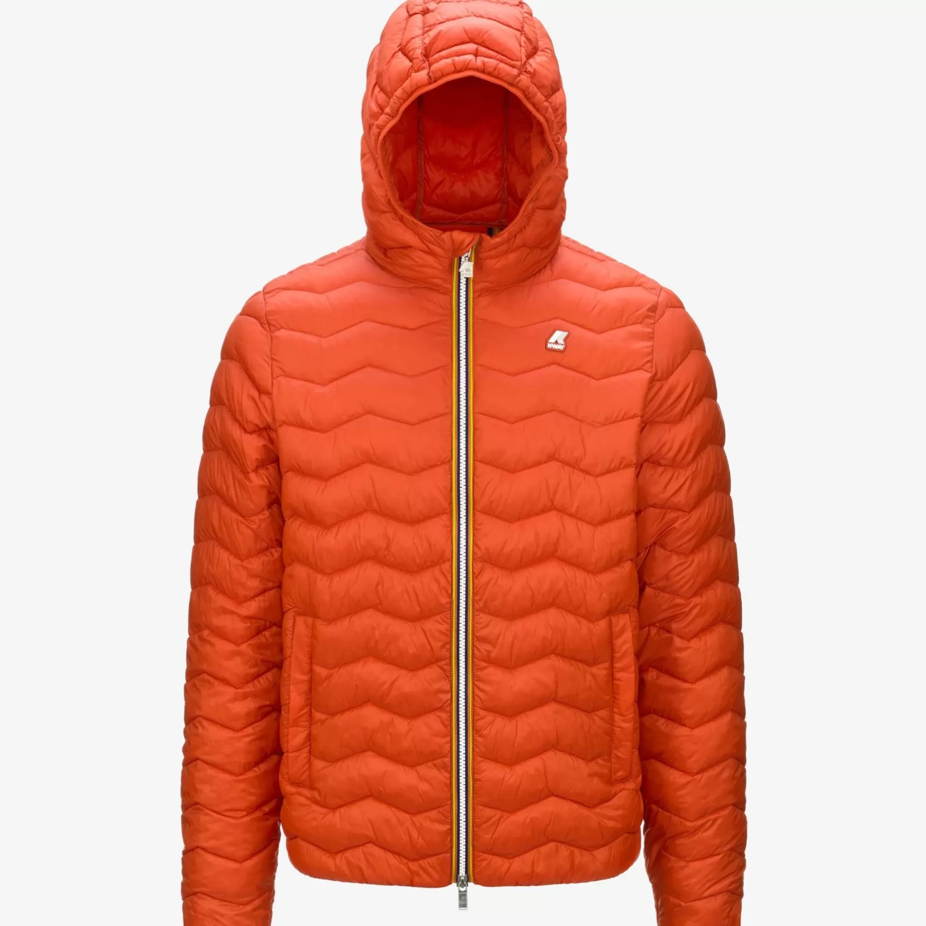 Short Jackets*K-WAY Jack Quilted Warm - Jackets - Short - Man - Orange Pumpkin