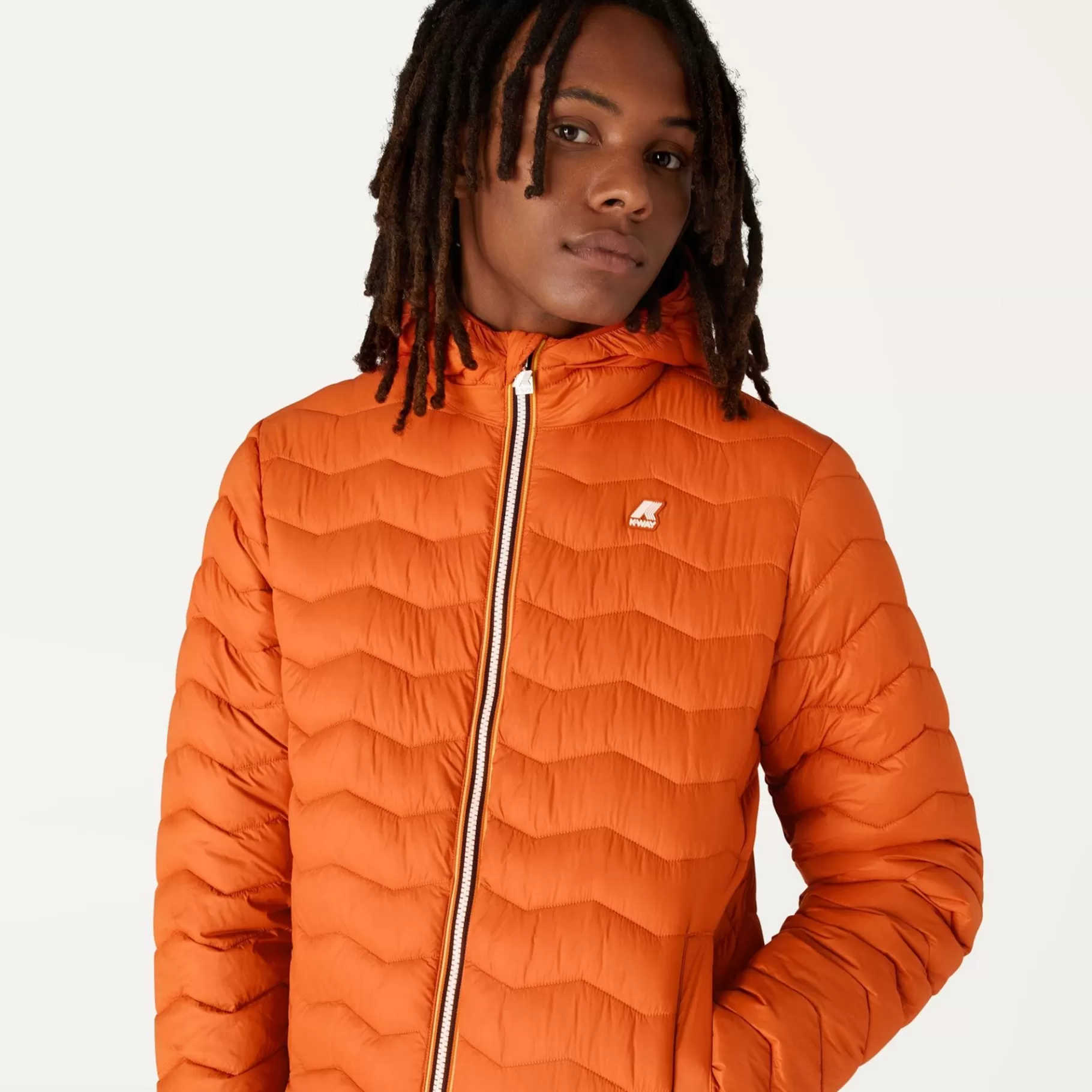 Short Jackets*K-WAY Jack Quilted Warm - Jackets - Short - Man - Orange Rust