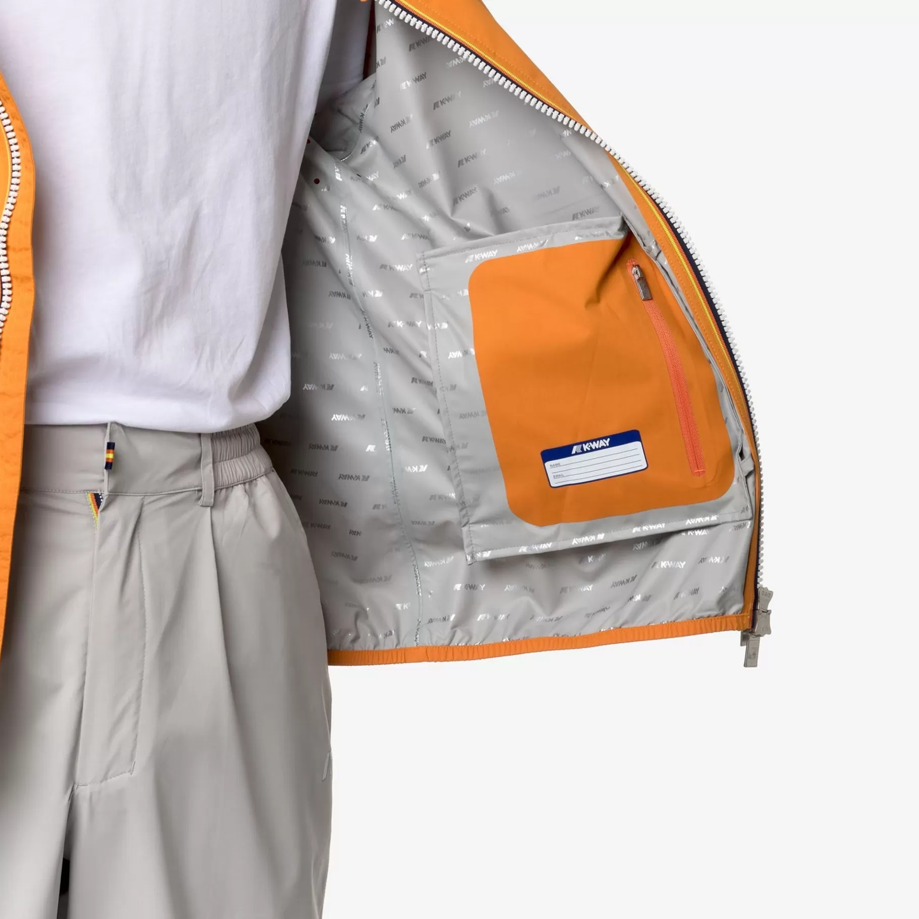 Short Jackets*K-WAY Jack Stretch Dot - Jackets - Short - Man - Orange Md