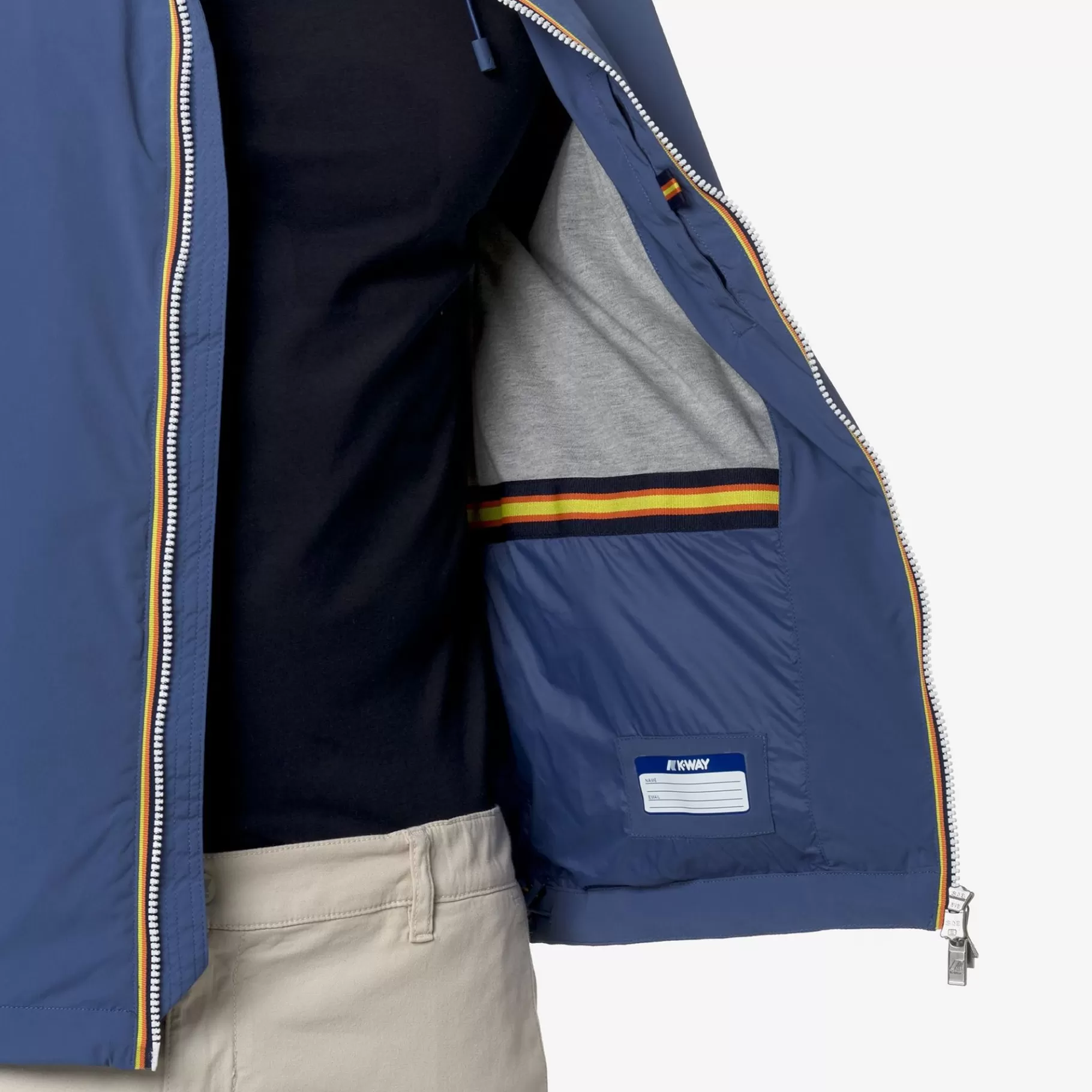 Short Jackets*K-WAY Jackstretch Nylon Jersey - Jackets - Short - Man - Blue Fiord