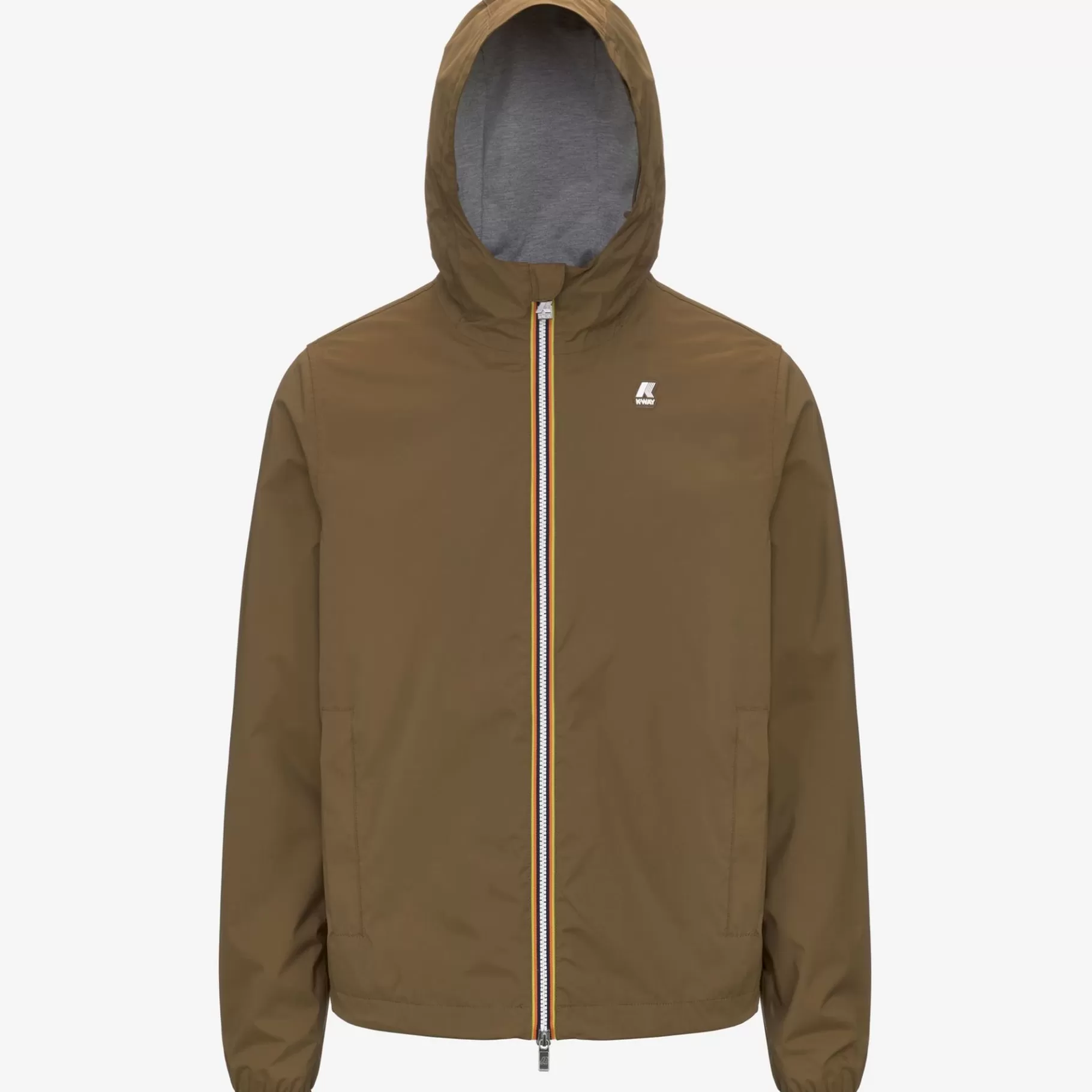 Short Jackets*K-WAY Jackstretch Nylon Jersey - Jackets - Short - Man - Brown Corda