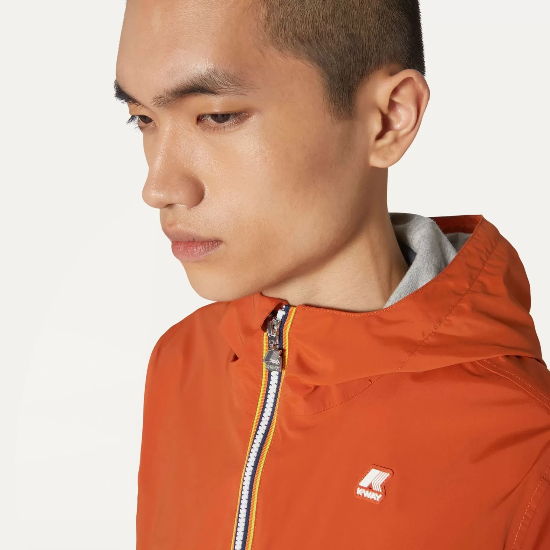 Short Jackets*K-WAY Jackstretch Nylon Jersey - Jackets - Short - Man - Orange Copper