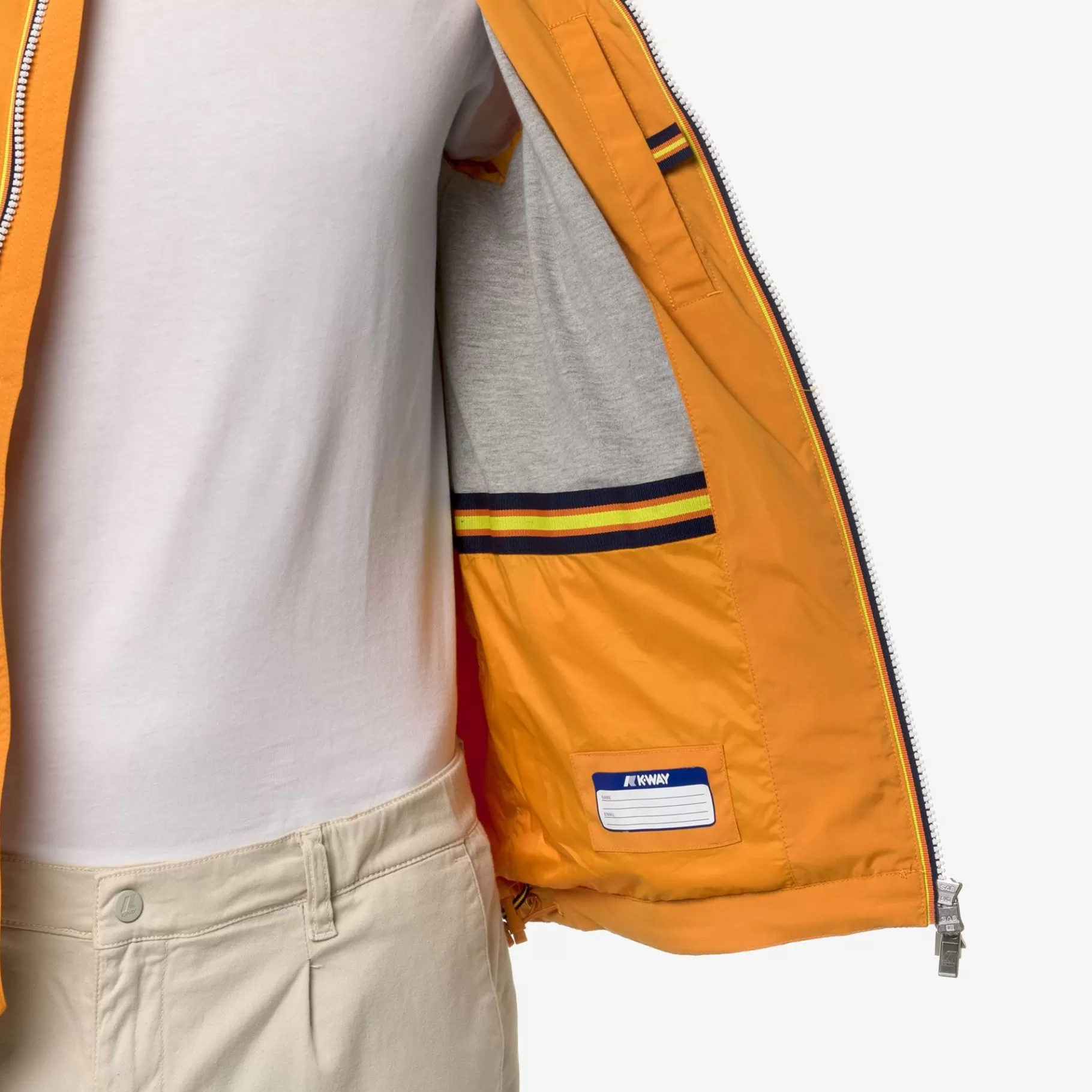 Short Jackets*K-WAY Jackstretch Nylon Jersey - Jackets - Short - Man - Orange Md