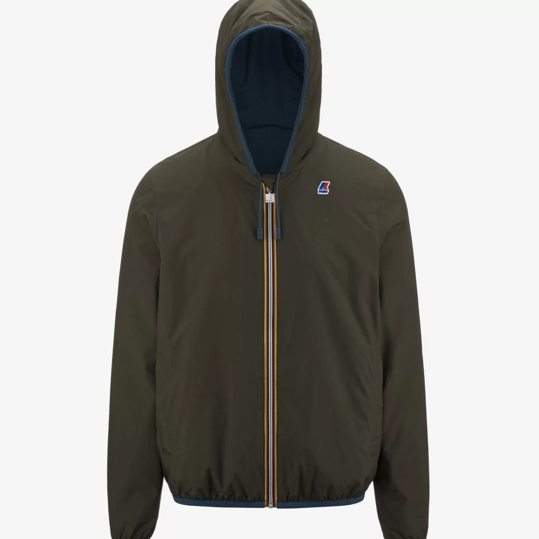 Short Jackets*K-WAY Jacques Reversible Ripstop - Jackets - Short - Man - Blue Deep-Green Africa