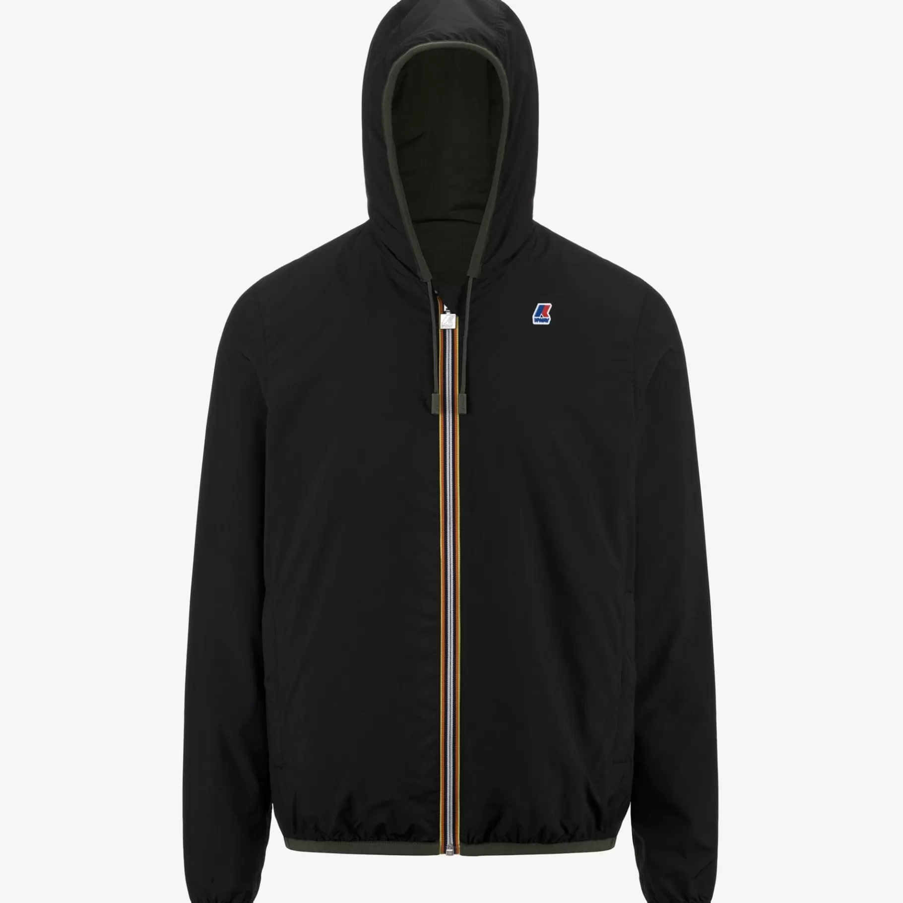 Short Jackets*K-WAY Jacques Reversible Ripstop - Jackets - Short - Man - Green Blk-Black Pure