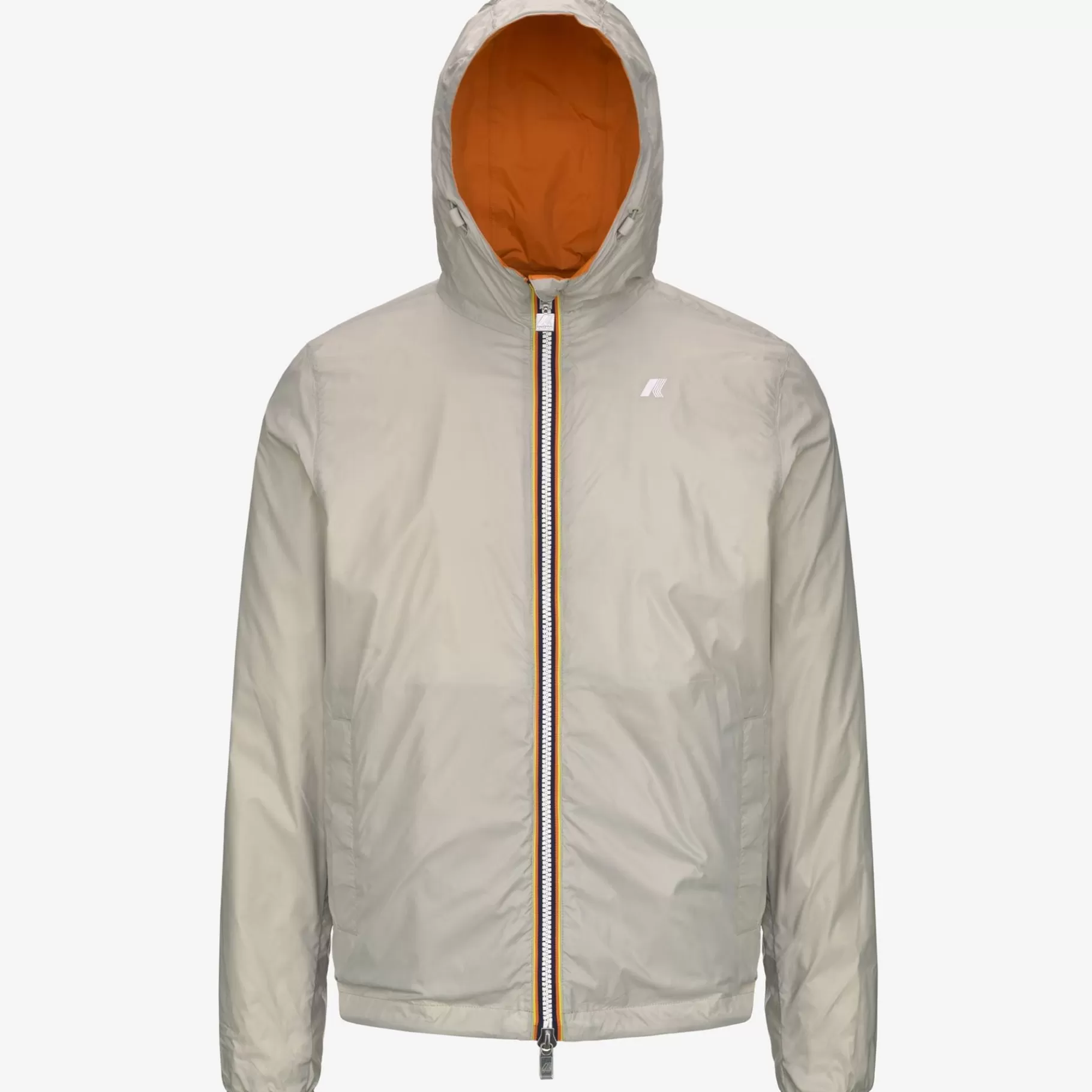 Short Jackets*K-WAY Jake Plus.2 Reversible - Jackets - Short - Man - Orange Md-Beige Lt