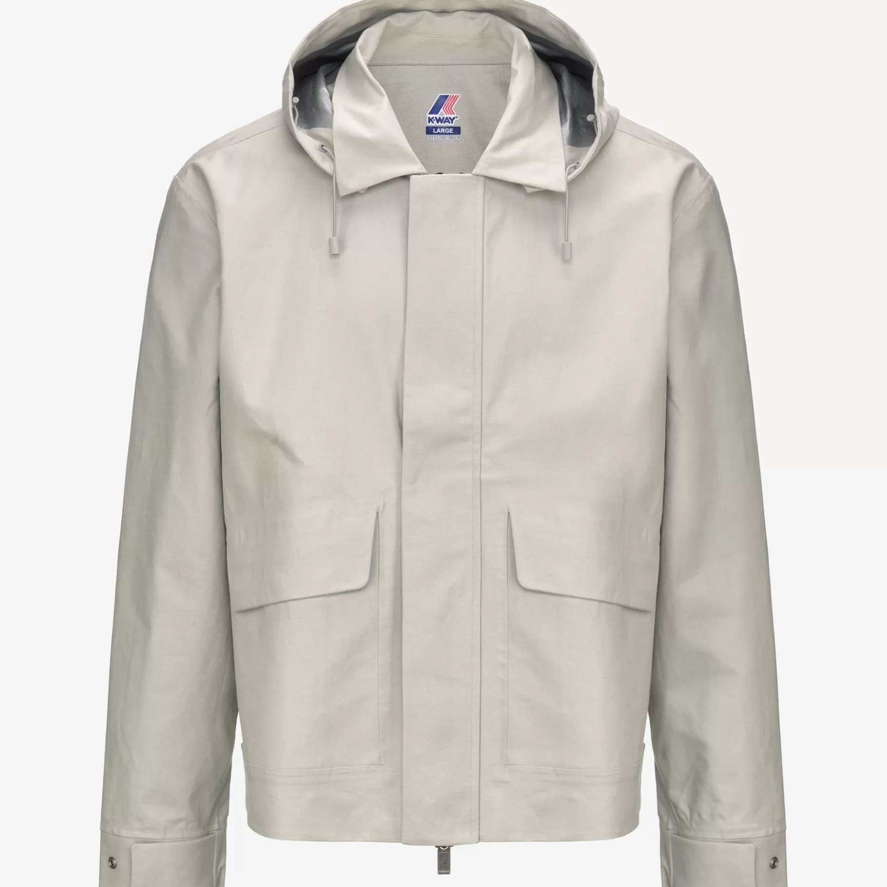Short Jackets*K-WAY Kaya Linen Blend 2L - Jackets - Short - Man - Beige Lt-Silver