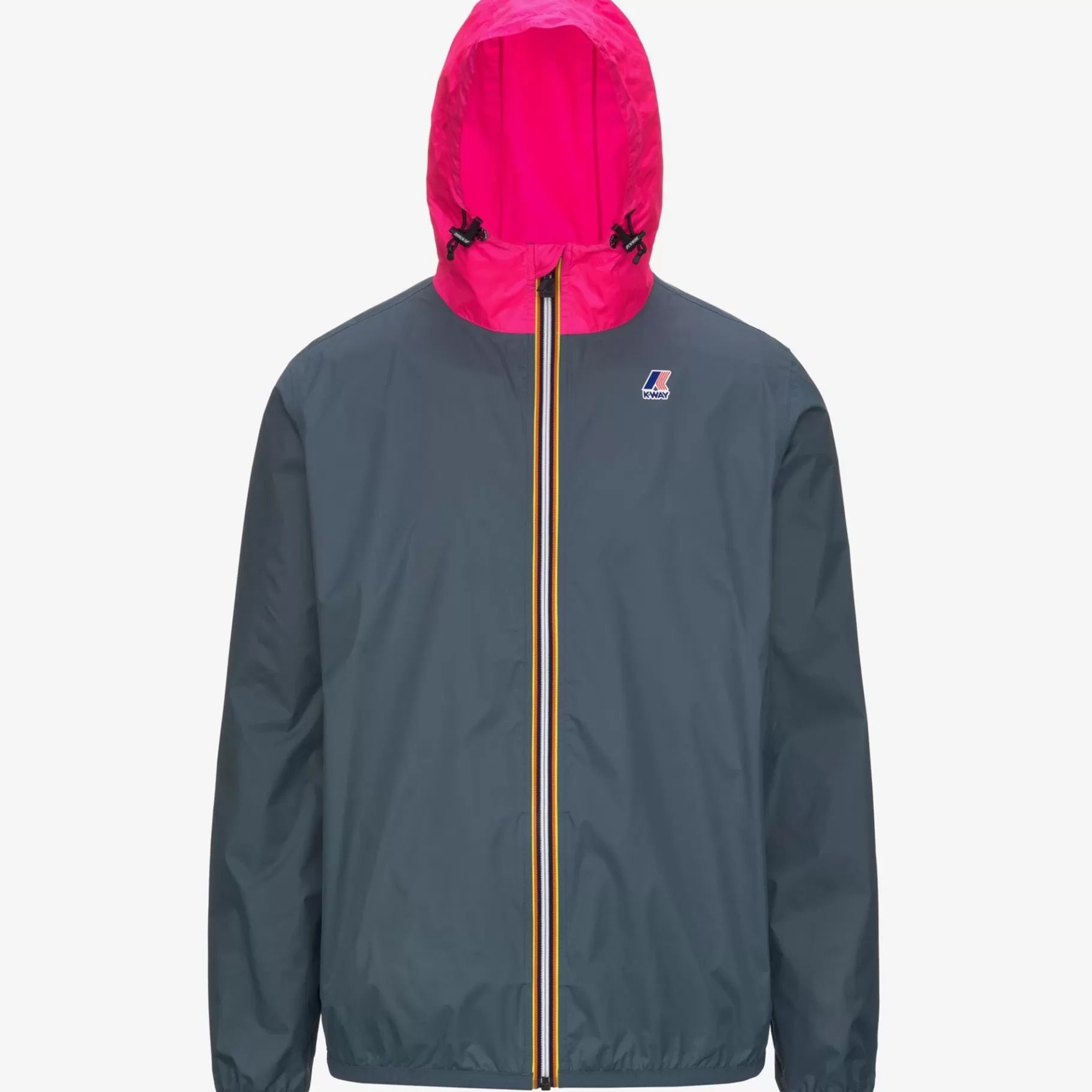Coats And Long Jackets*K-WAY Le Vrai 3.0 Claude - Jackets - Mid - Unisex - Grey Everest-Pink Intense