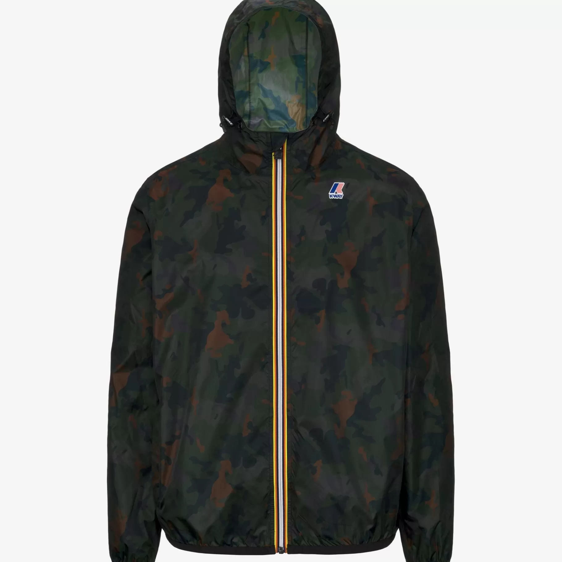 Coats And Long Jackets*K-WAY Le Vrai 3.0 Claude Graphic - Jackets - Mid - Unisex - Camo Green Blk