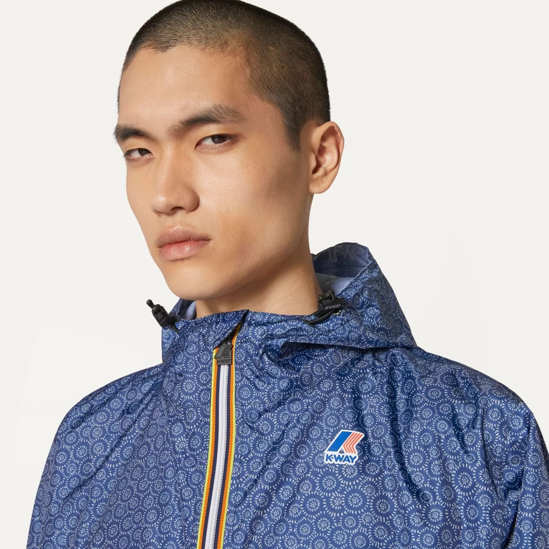 Coats And Long Jackets*K-WAY Le Vrai 3.0 Claude Graphic - Jackets - Mid - Unisex - Circle Indigo S