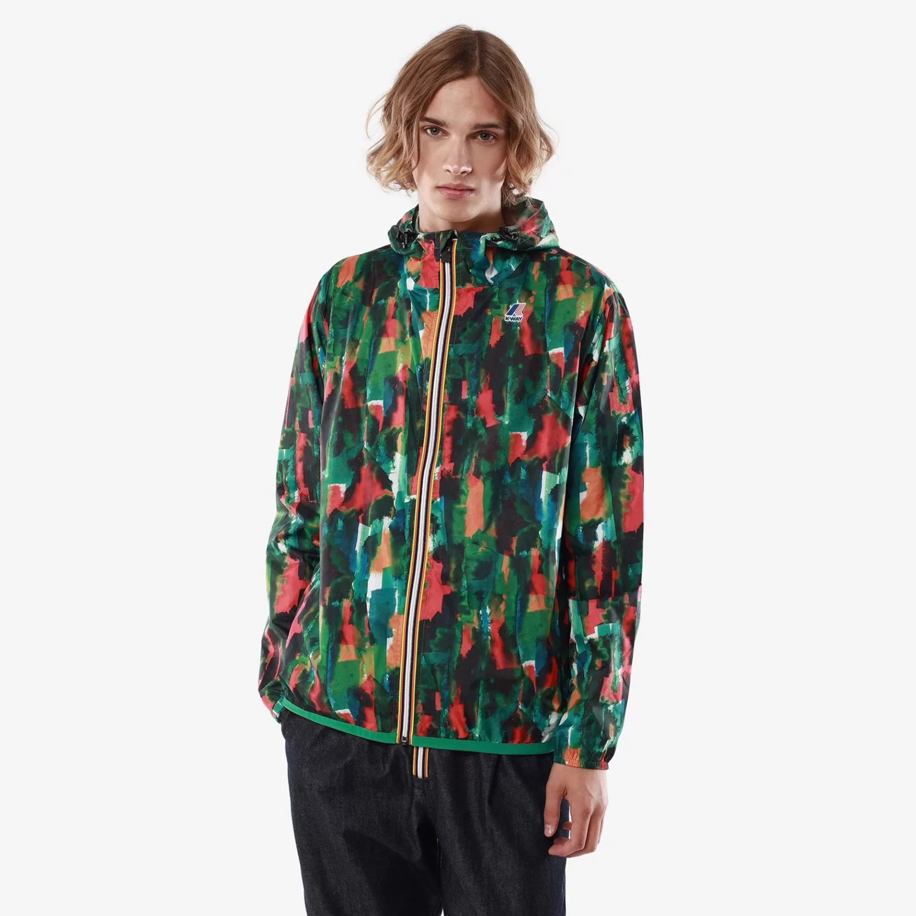 Coats And Long Jackets*K-WAY Le Vrai 3.0 Claude Graphic - Jackets - Mid - Unisex - Multicolor Abstract