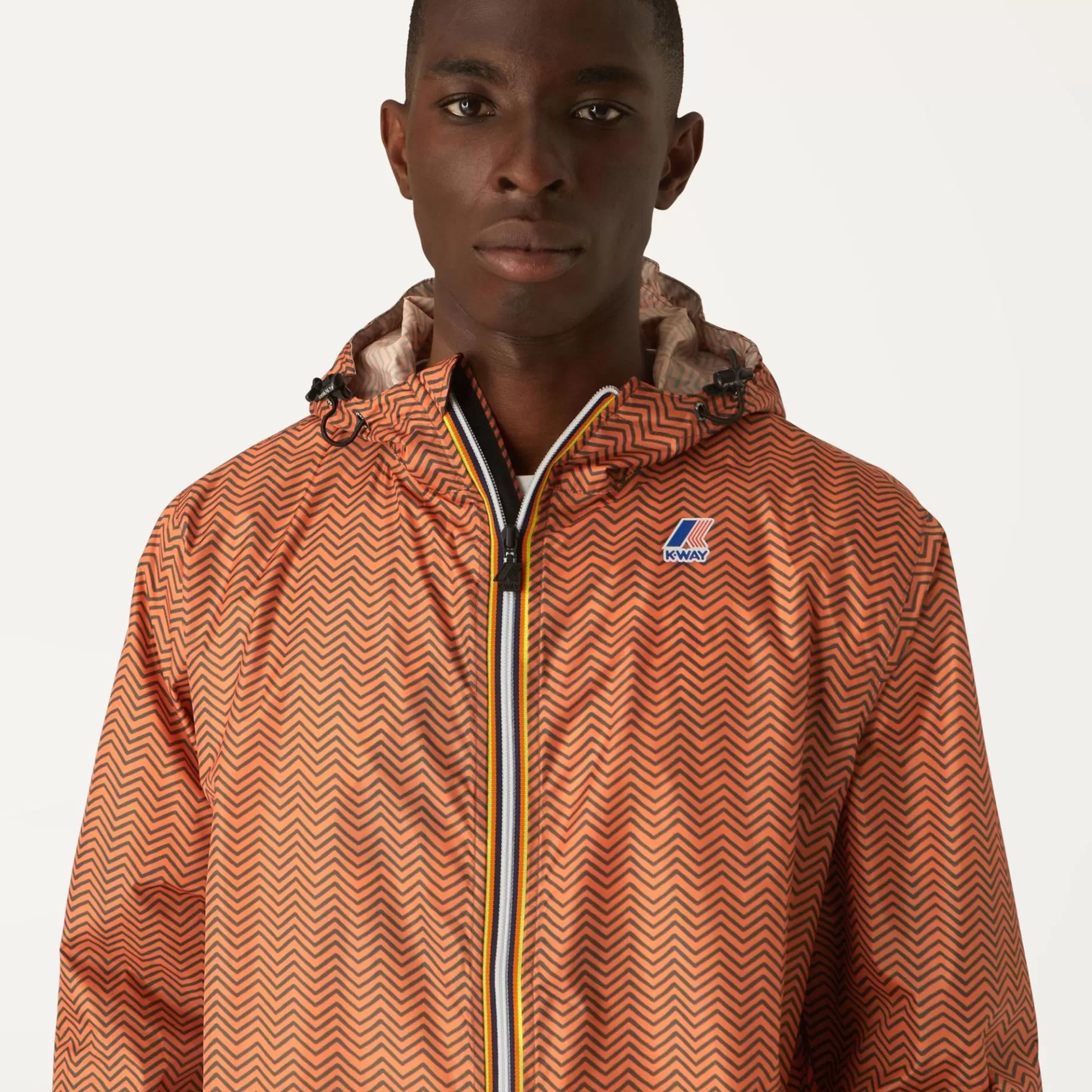 Le Vrai Classic*K-WAY Le Vrai 3.0 Claude Graphic - Jackets - Mid - Unisex - Twill Orange