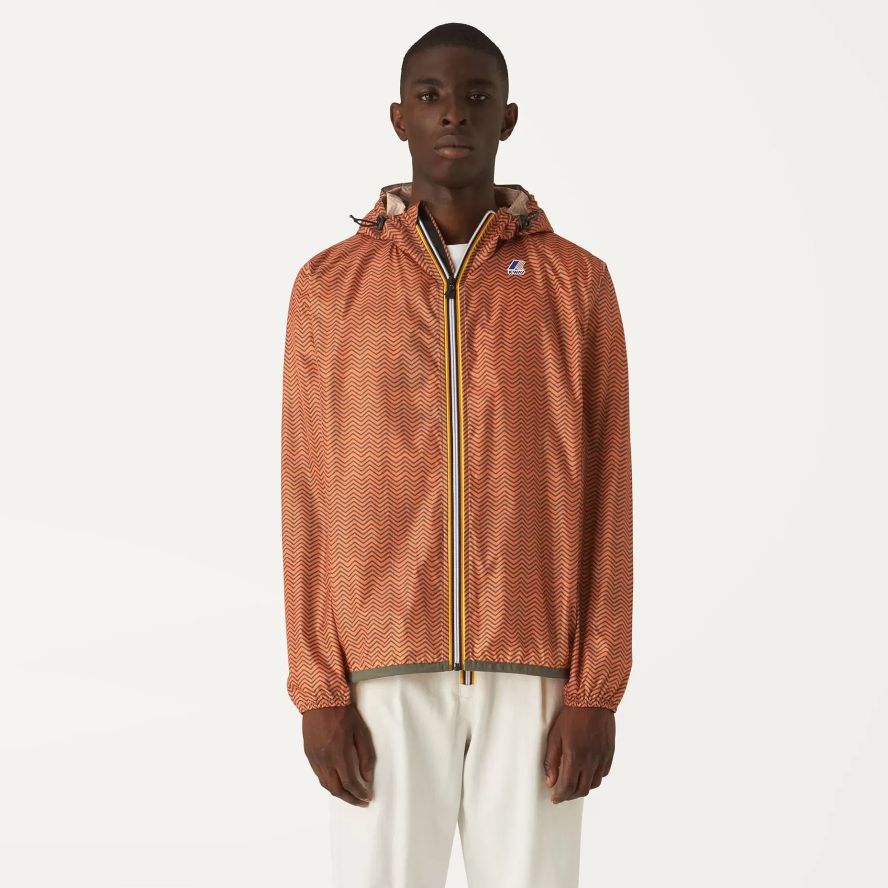 Coats And Long Jackets*K-WAY Le Vrai 3.0 Claude Graphic - Jackets - Mid - Unisex - Twill Orange