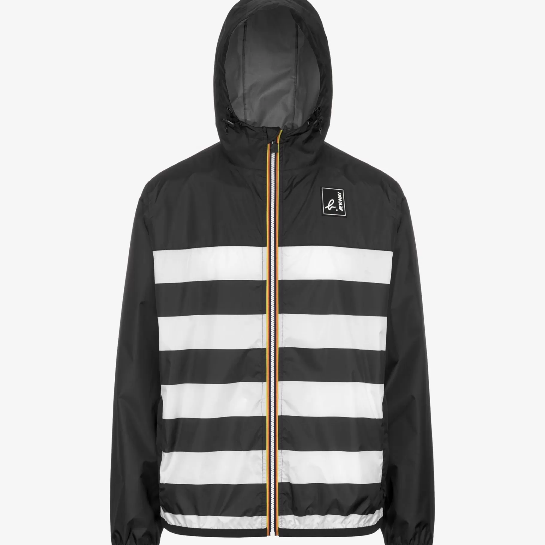 Coats And Long Jackets*K-WAY Le Vrai 3.0 Claude Graphic Agnes B - Jackets - Mid - Unisex - Stripes Blk-Wht