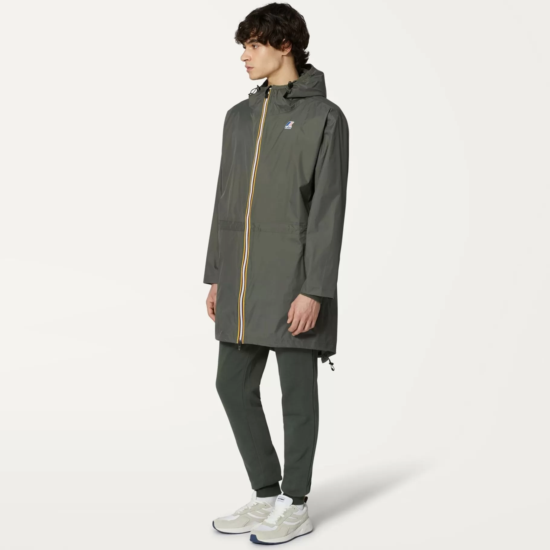 Le Vrai Classic*K-WAY Le Vrai 3.0 Elysees - Jackets - 3/4 Length - Unisex - Green Blackish