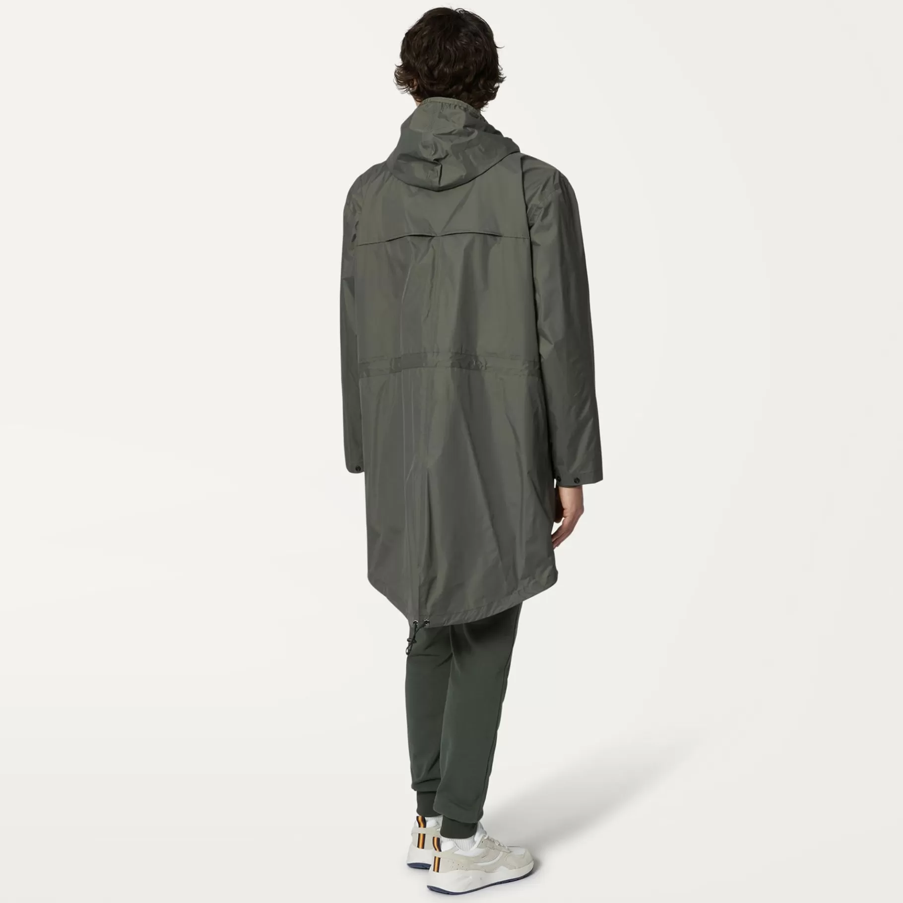 Le Vrai Classic*K-WAY Le Vrai 3.0 Elysees - Jackets - 3/4 Length - Unisex - Green Blackish