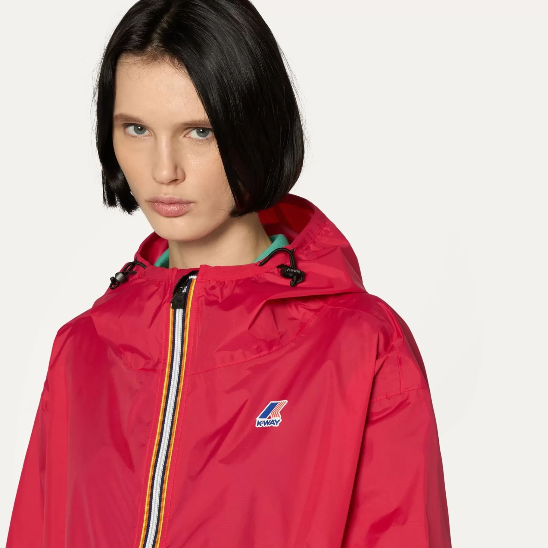 Le Vrai Classic*K-WAY Le Vrai 3.0 Elysees - Jackets - 3/4 Length - Unisex - Red Berry