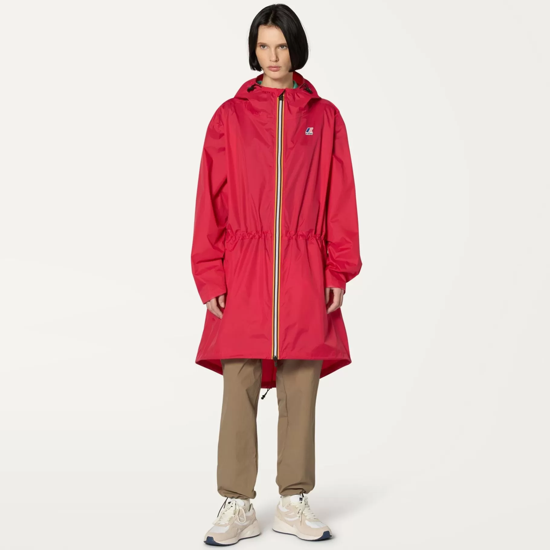 Le Vrai Classic*K-WAY Le Vrai 3.0 Elysees - Jackets - 3/4 Length - Unisex - Red Berry