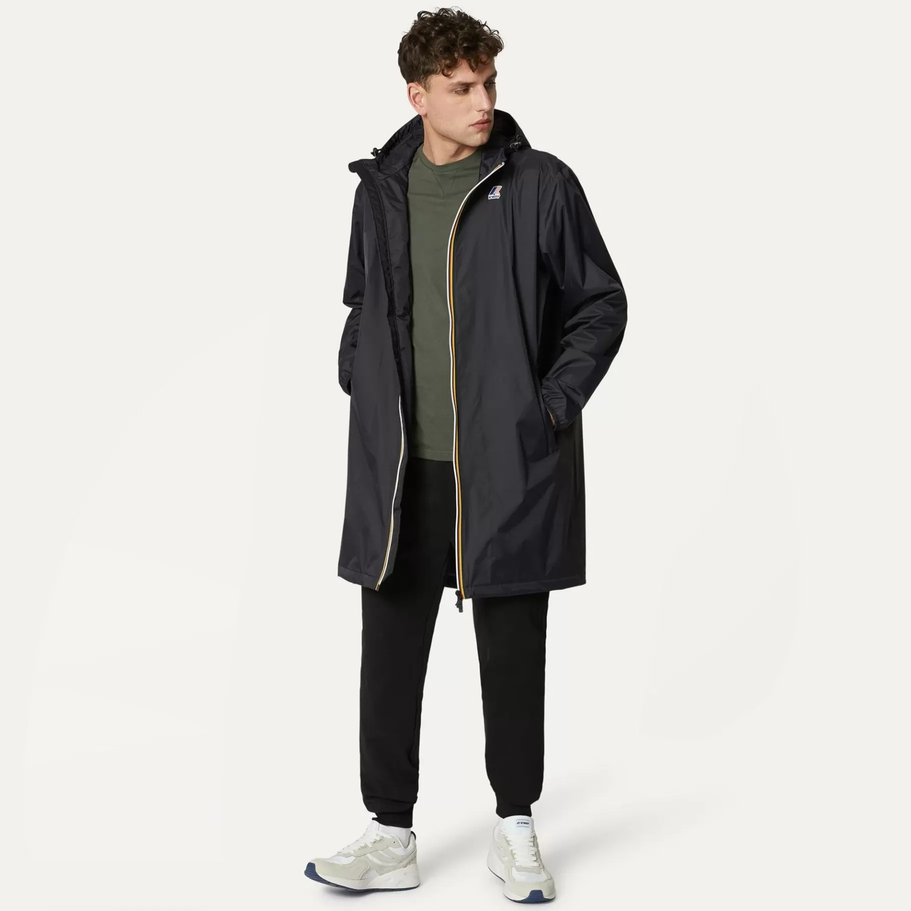 Coats And Long Jackets*K-WAY Le Vrai 3.0Eiffel Warm - Jackets - 3/4 Length - Unisex - Black Pure