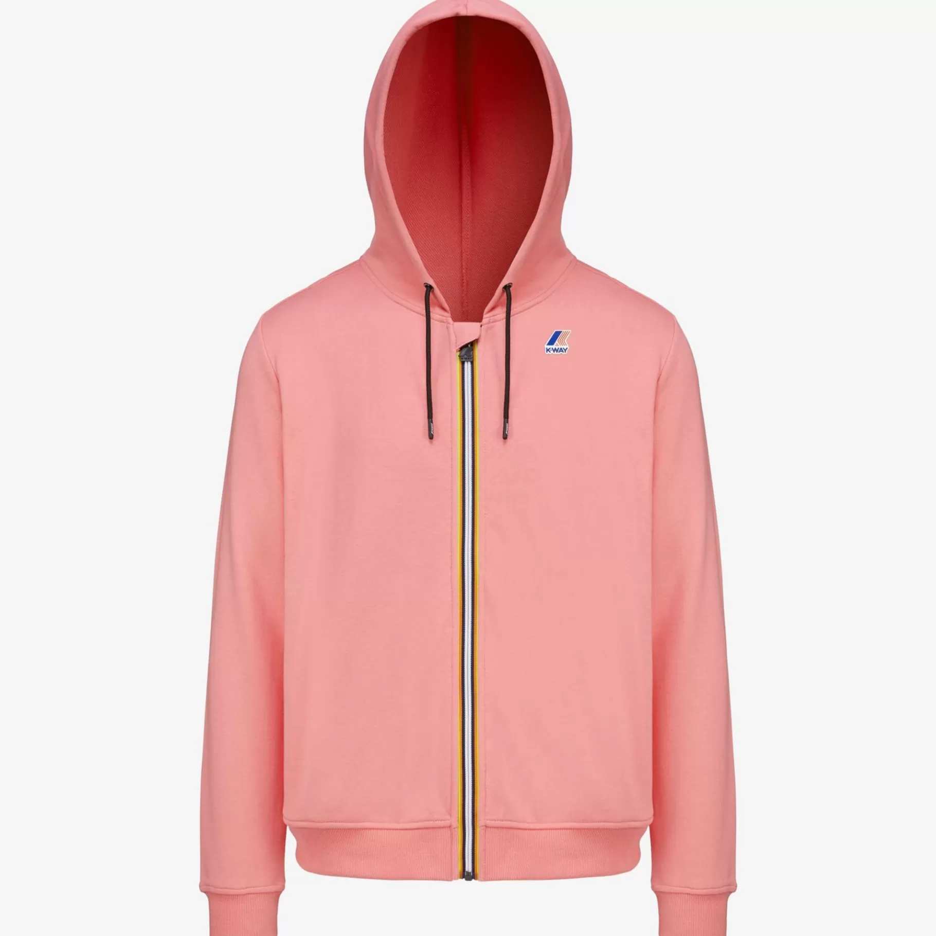 Hoodies And Sweaters*K-WAY Le Vrai Arnel Poly Cotton - Fleece - Jacket - Unisex - Pink Md