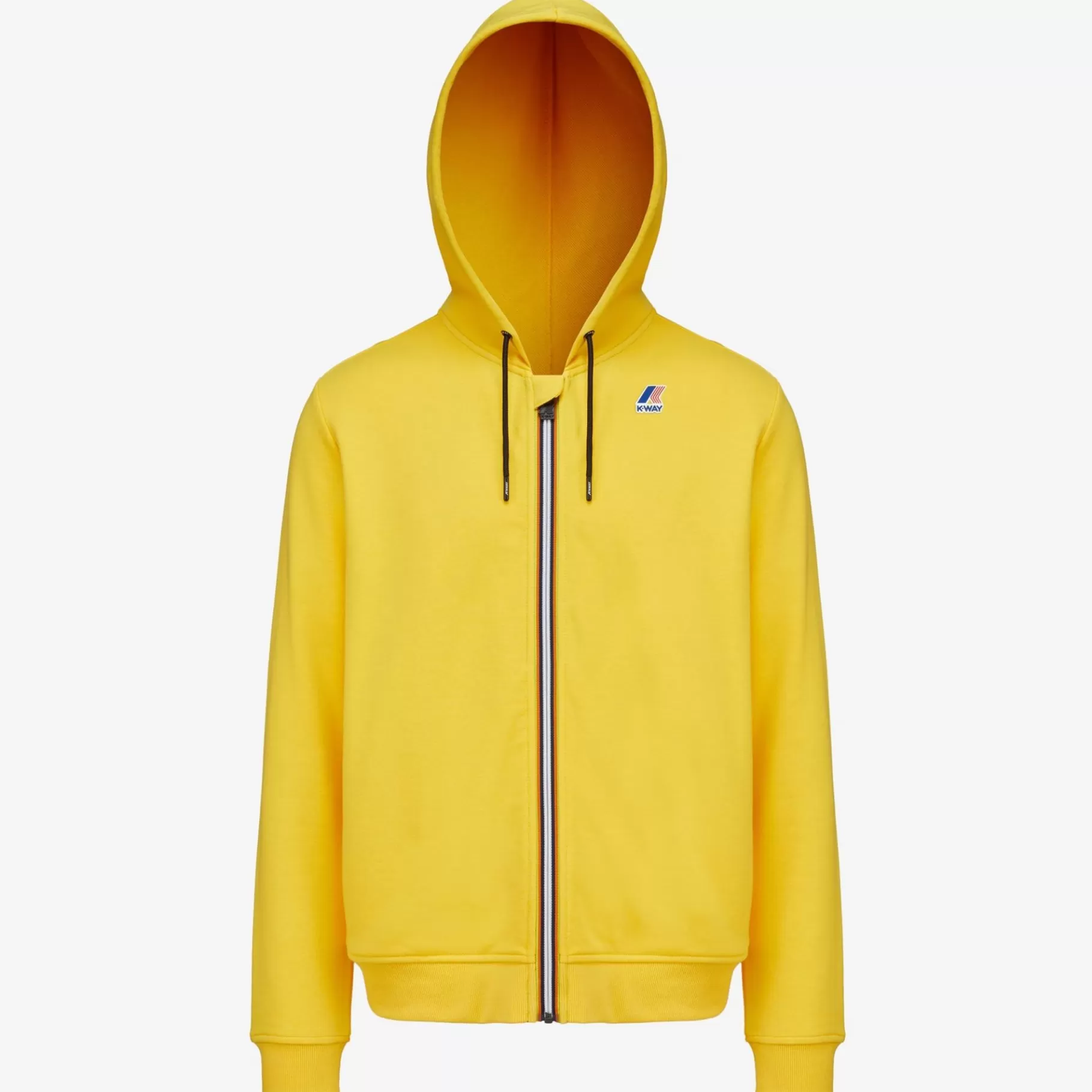 Hoodies And Sweaters*K-WAY Le Vrai Arnel Poly Cotton - Fleece - Jacket - Unisex - Yellow Dk
