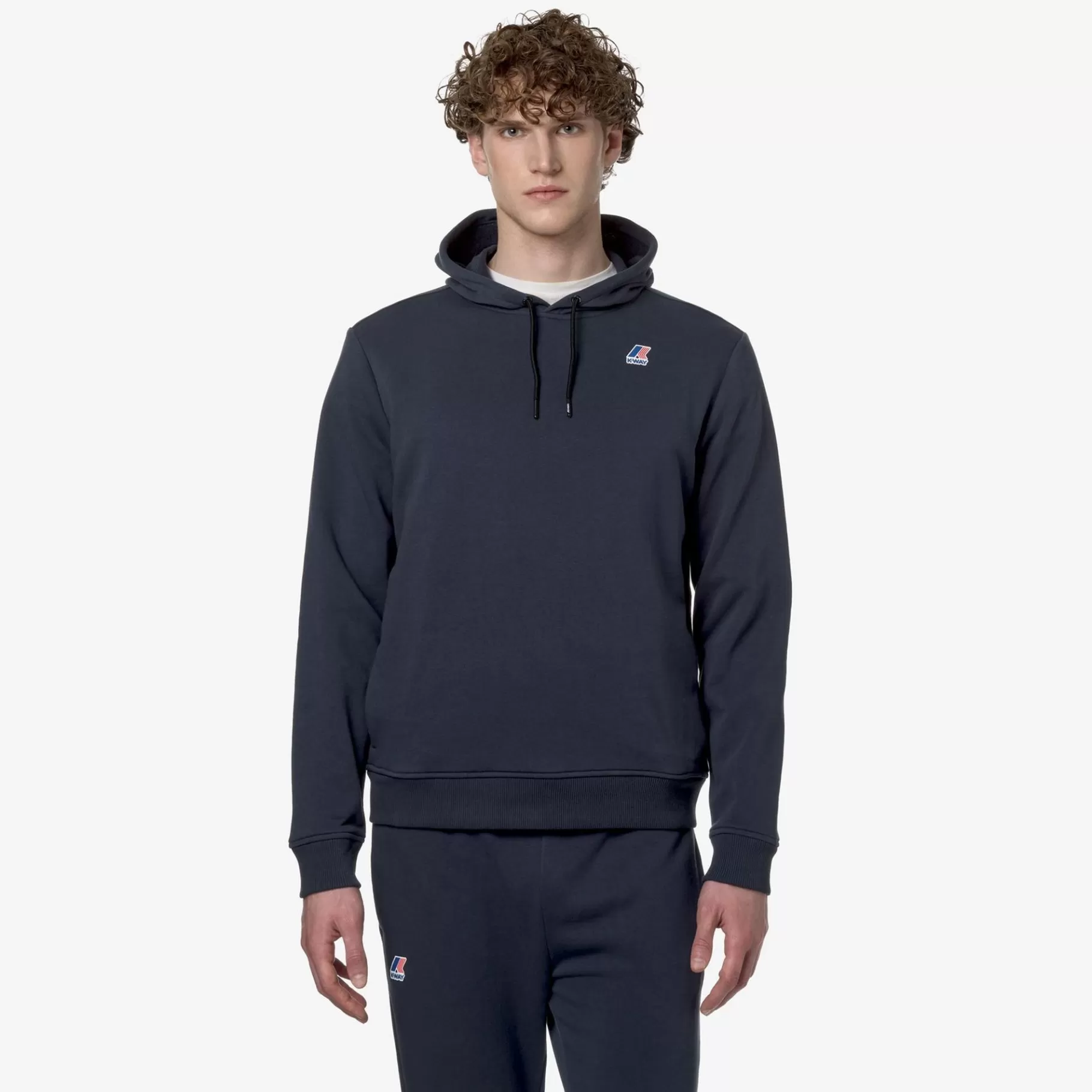 Hoodies And Sweaters*K-WAY Le Vrai Arnette Poly Cotton - Fleece - Jumper - Unisex - Blue Depth