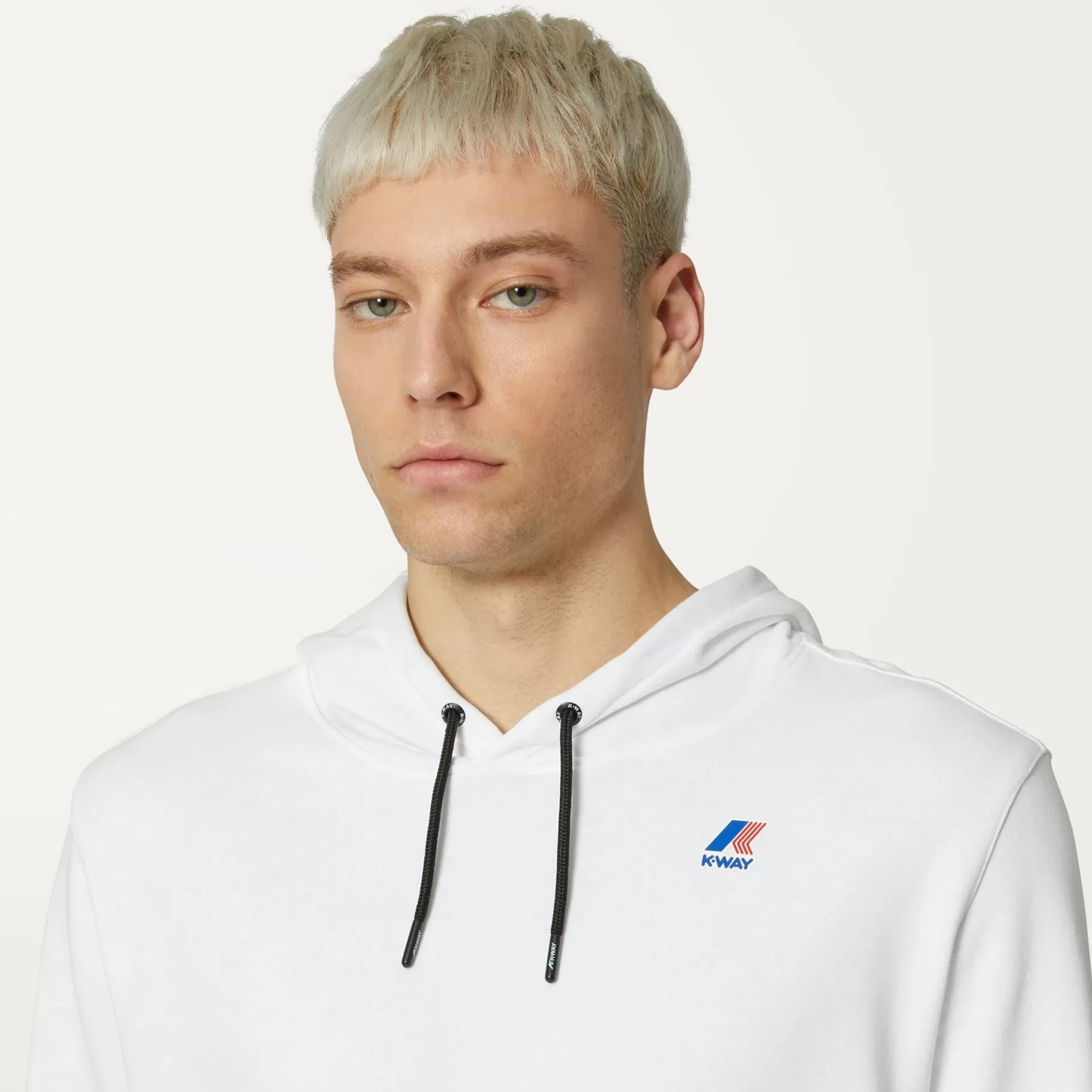 Hoodies And Sweaters*K-WAY Le Vrai Arnette Poly Cotton - Fleece - Jumper - Unisex - White