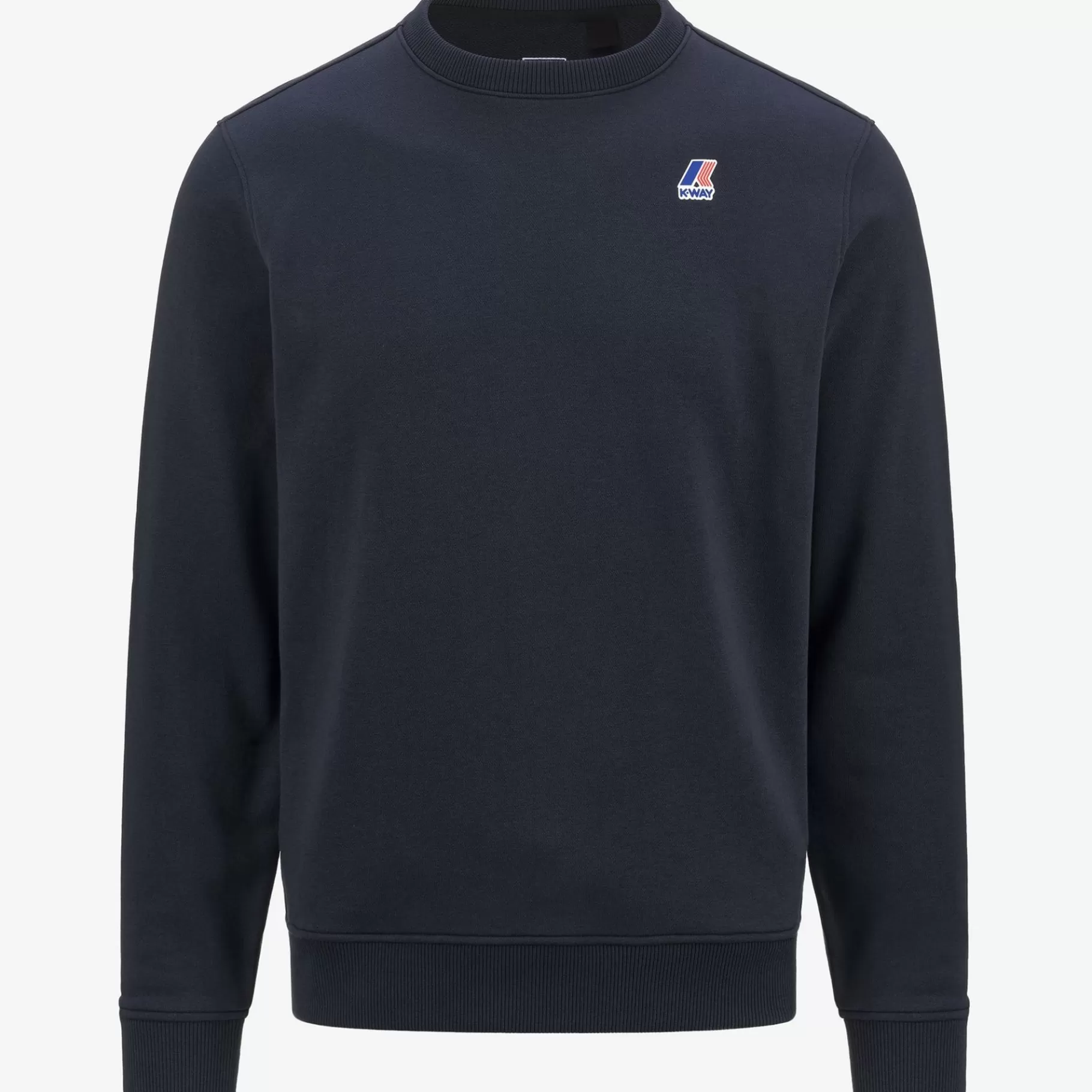 Hoodies And Sweaters*K-WAY Le Vrai Auguste Poly Cotton - Fleece - Jumper - Unisex - Blue Depth