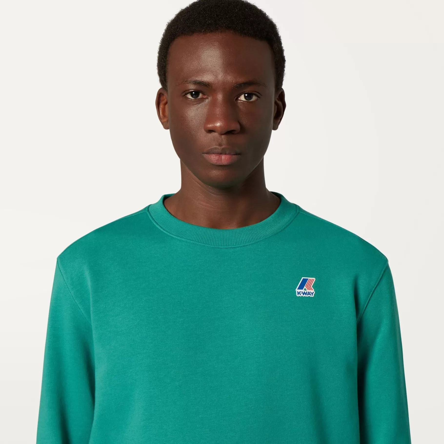 Hoodies And Sweaters*K-WAY Le Vrai Auguste Poly Cotton - Fleece - Jumper - Unisex - Green