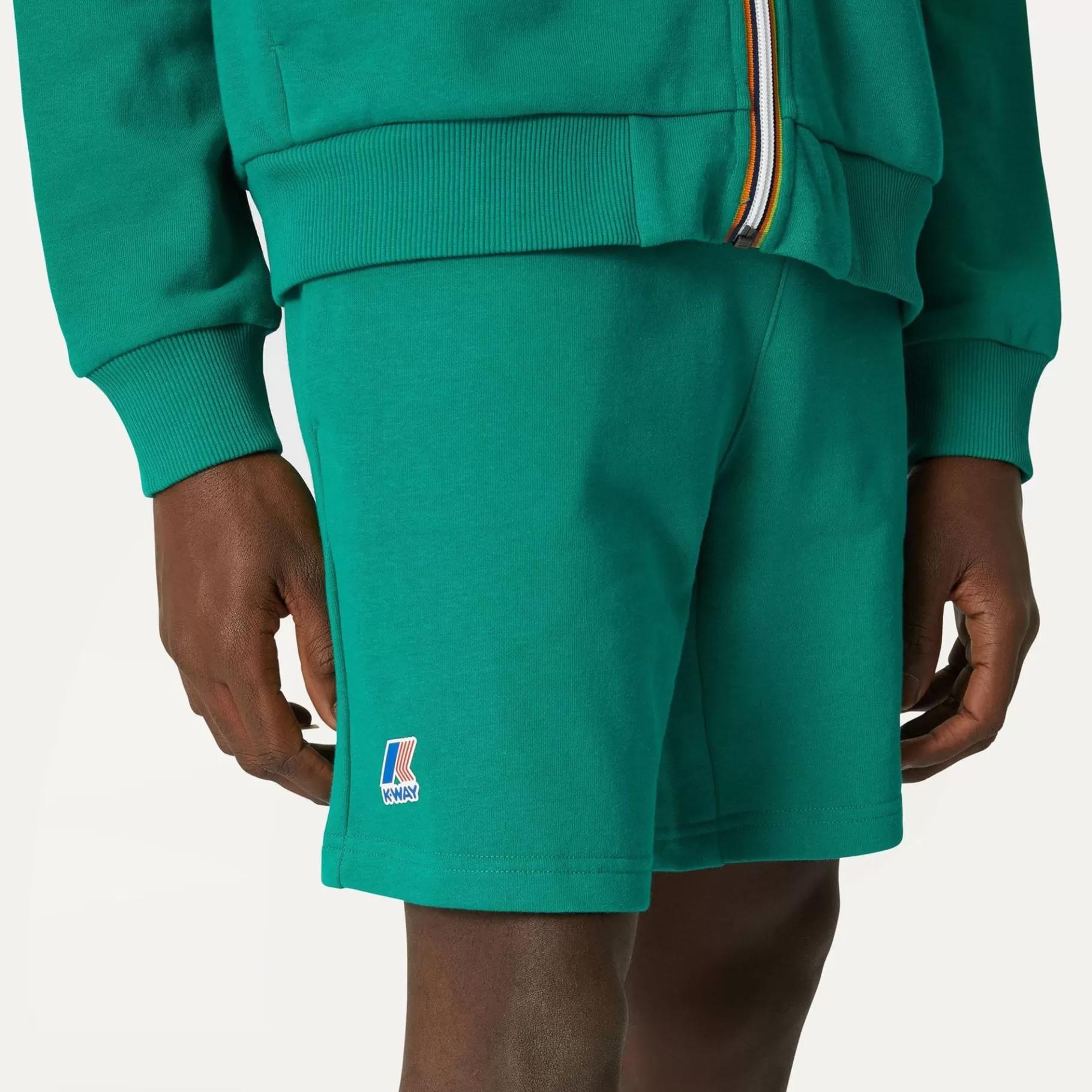 Shorts*K-WAY Le Vrai Dorian Poly Cotton - Shorts - Sportshorts - Unisex - Green