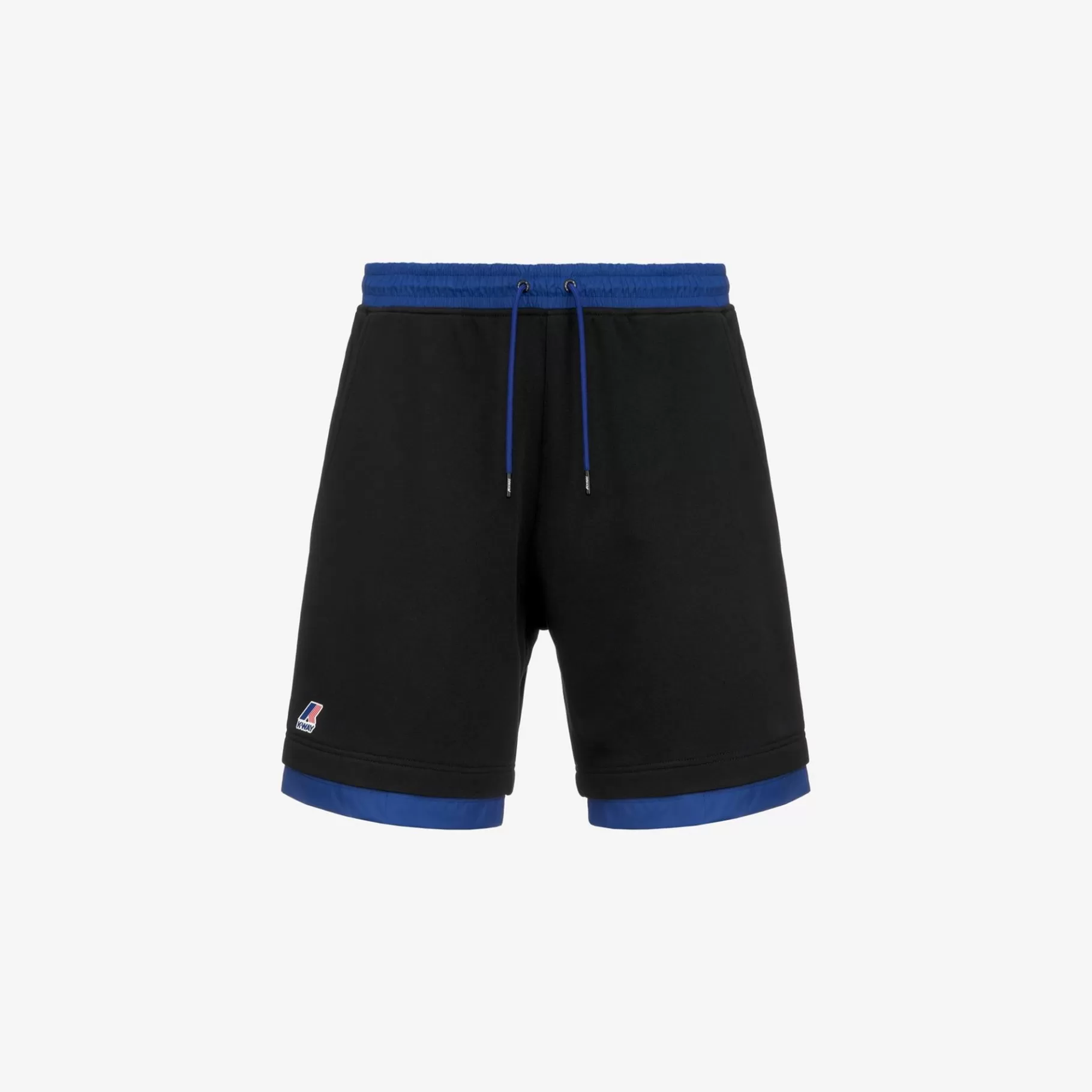 Shorts*K-WAY Le Vrai Nestor Nylon Pc - Shorts - Sportshorts - Unisex - Black Pure-Blue Royal Marine