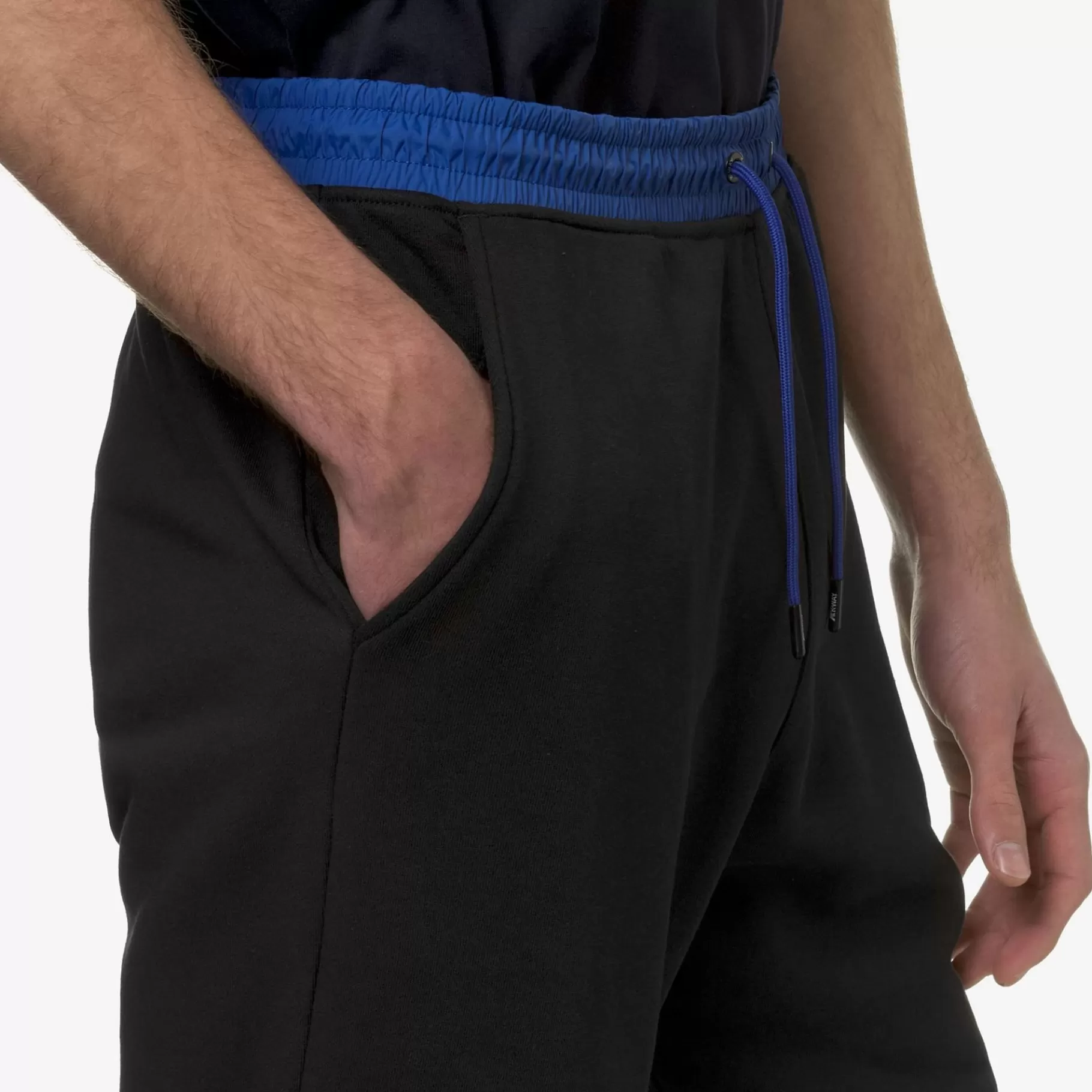 Shorts*K-WAY Le Vrai Nestor Nylon Pc - Shorts - Sportshorts - Unisex - Black Pure-Blue Royal Marine