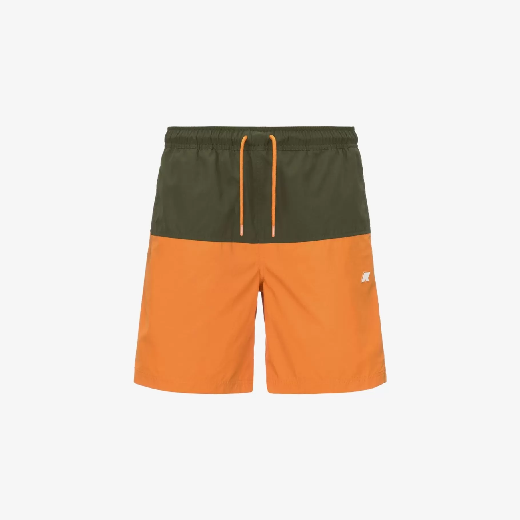 Swimwear*K-WAY Lenon - Bathing Suits - Swimming Trunk - Man - Green C-Orange M