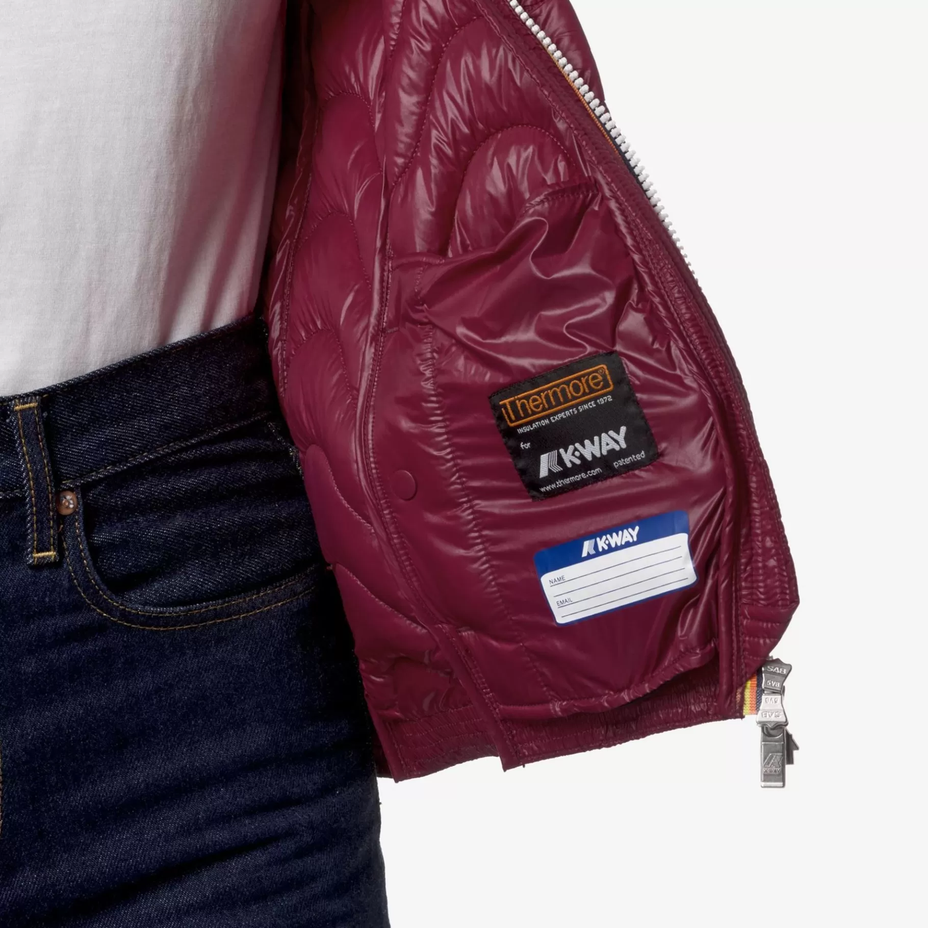 Short Jackets*K-WAY Lily Quilted Warm - Jackets - Short - Woman - Red Dk