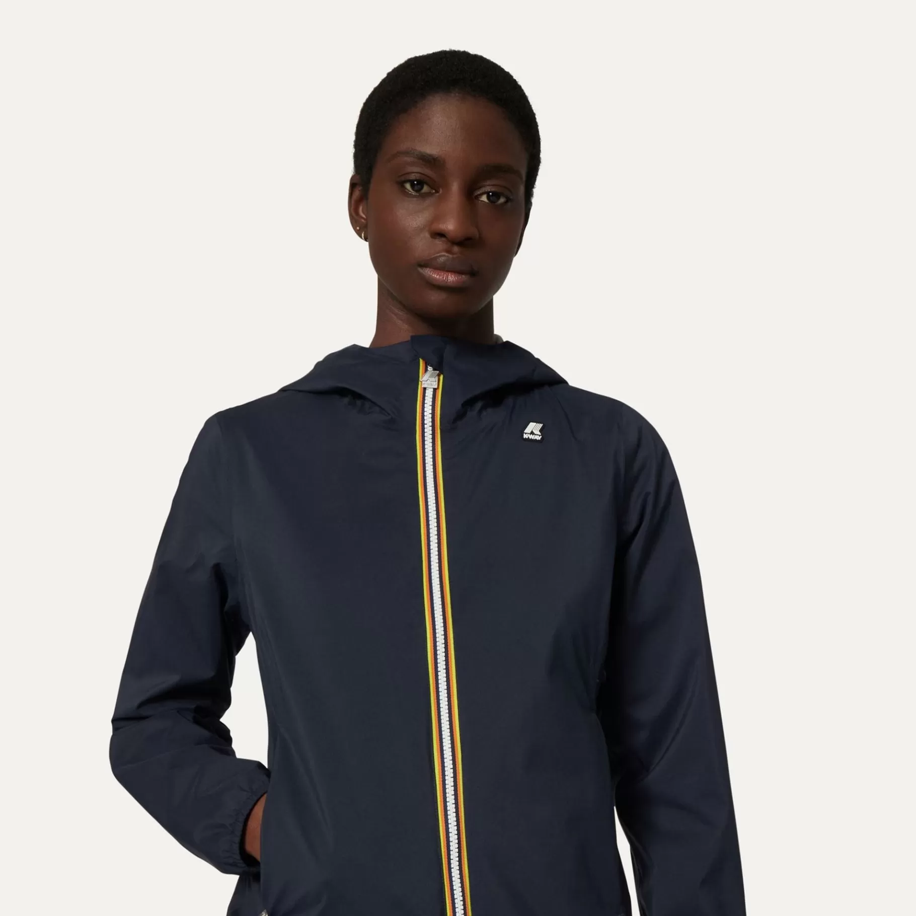 Short Jackets*K-WAY Lily Stretch Poly Jersey - Jackets - Short - Woman - Blue Depth