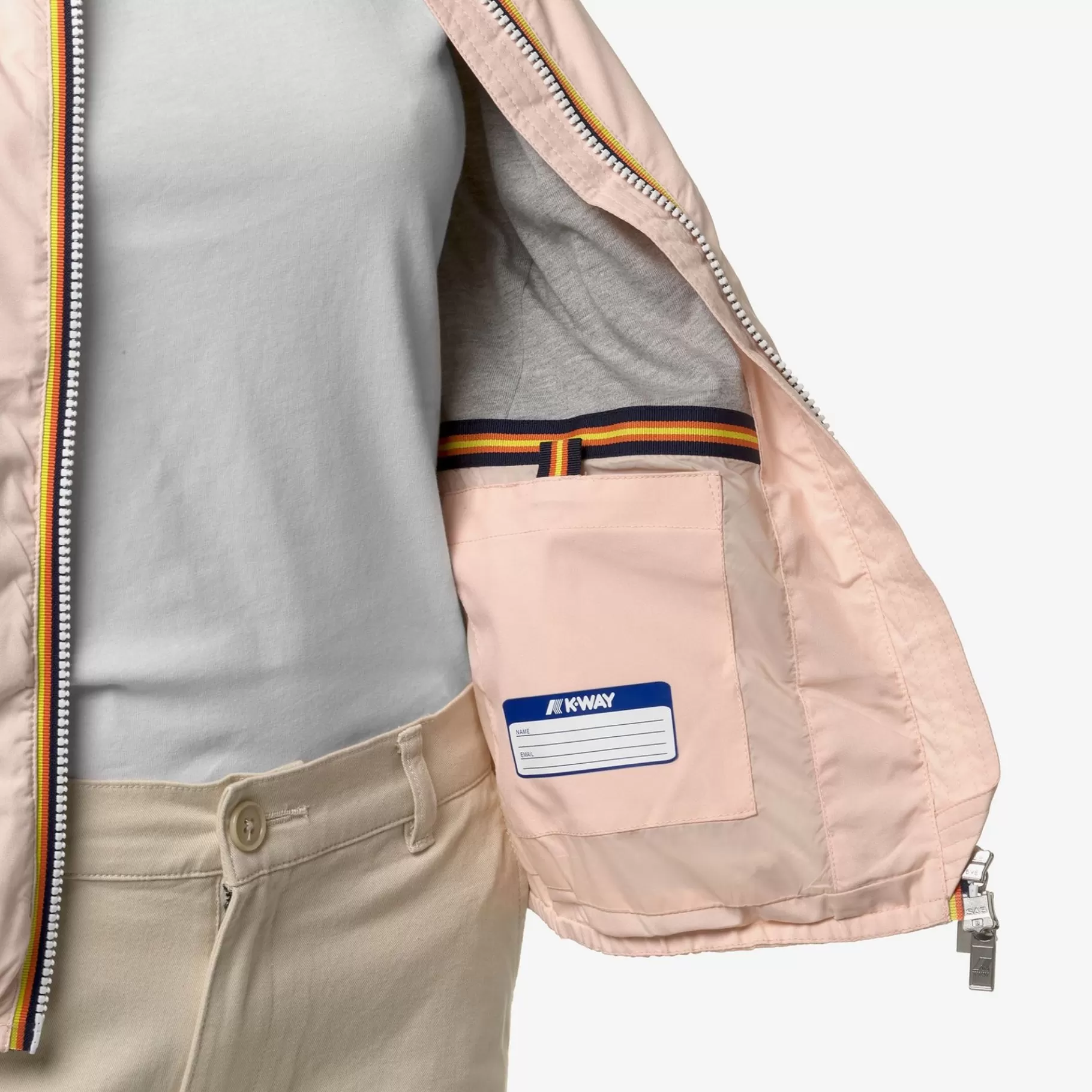 Short Jackets*K-WAY Lily Stretch Poly Jersey - Jackets - Short - Woman - Pink Gardenia