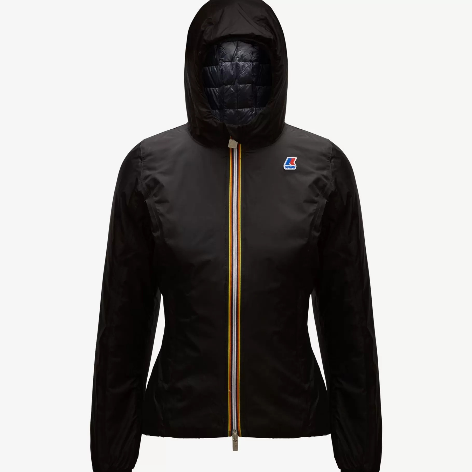 Short Jackets*K-WAY Lily Thermo Plus.2 Reversible - Jackets - Short - Woman - Black Pure-Blue Depth