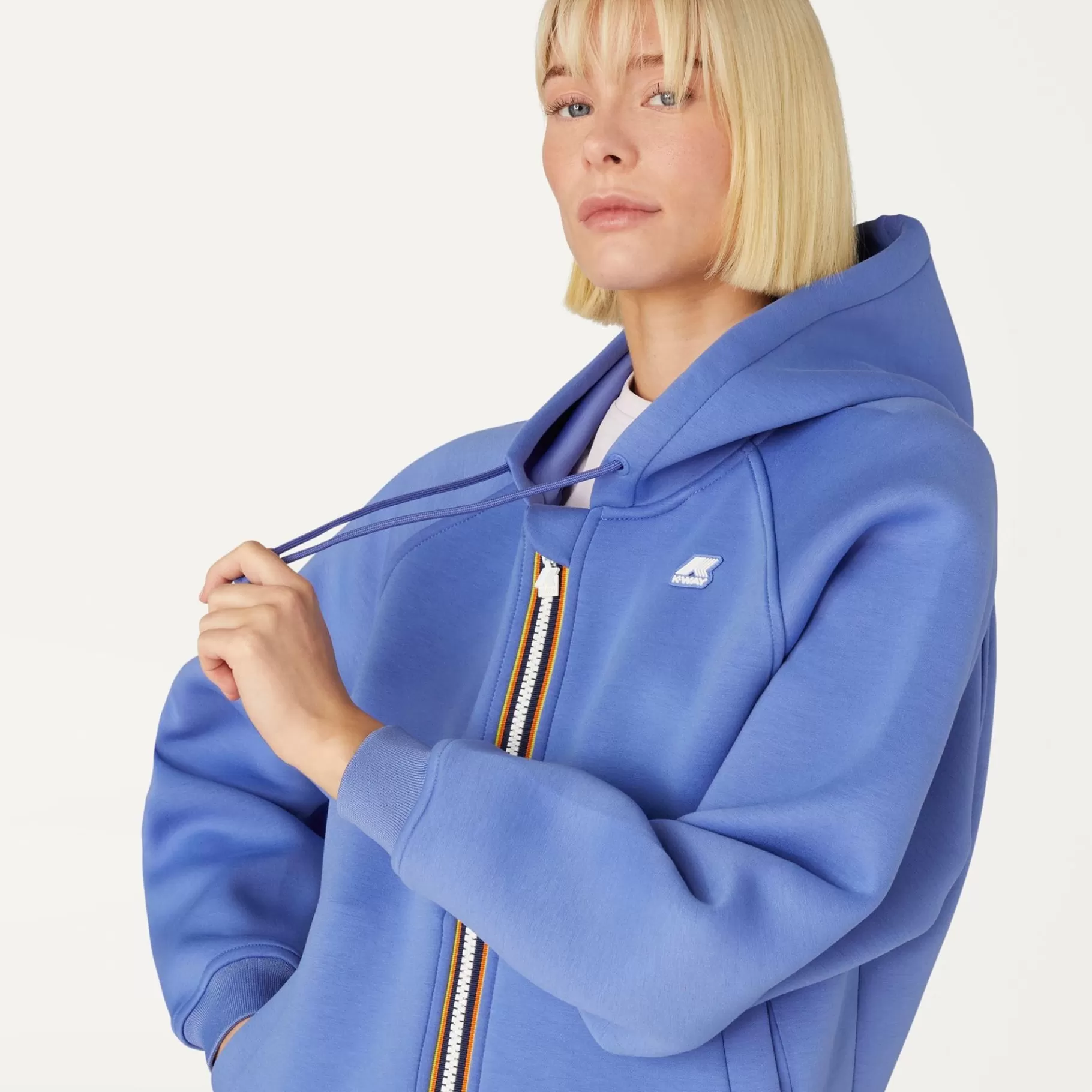 Hoodies And Sweaters*K-WAY Lydie Light Spacer - Fleece - Jacket - Woman - Azure Dk